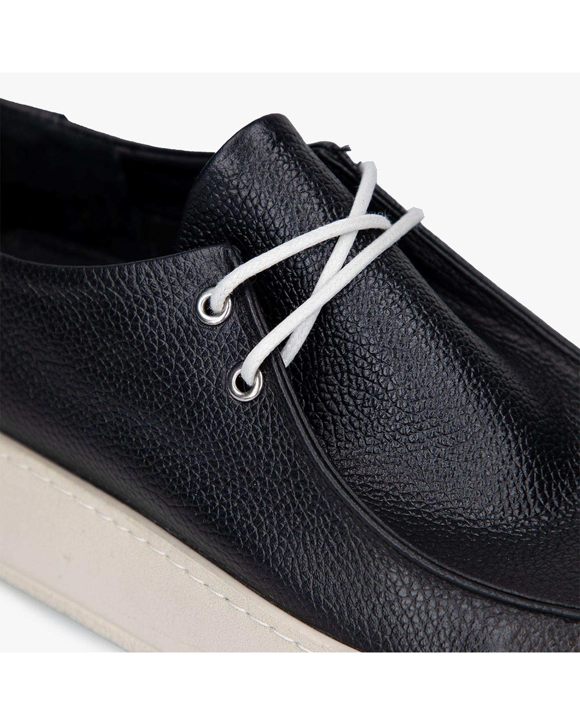 کفش چرم زنانه کژوال طبی مشکی برتونیکس Berttonix کد A-4025