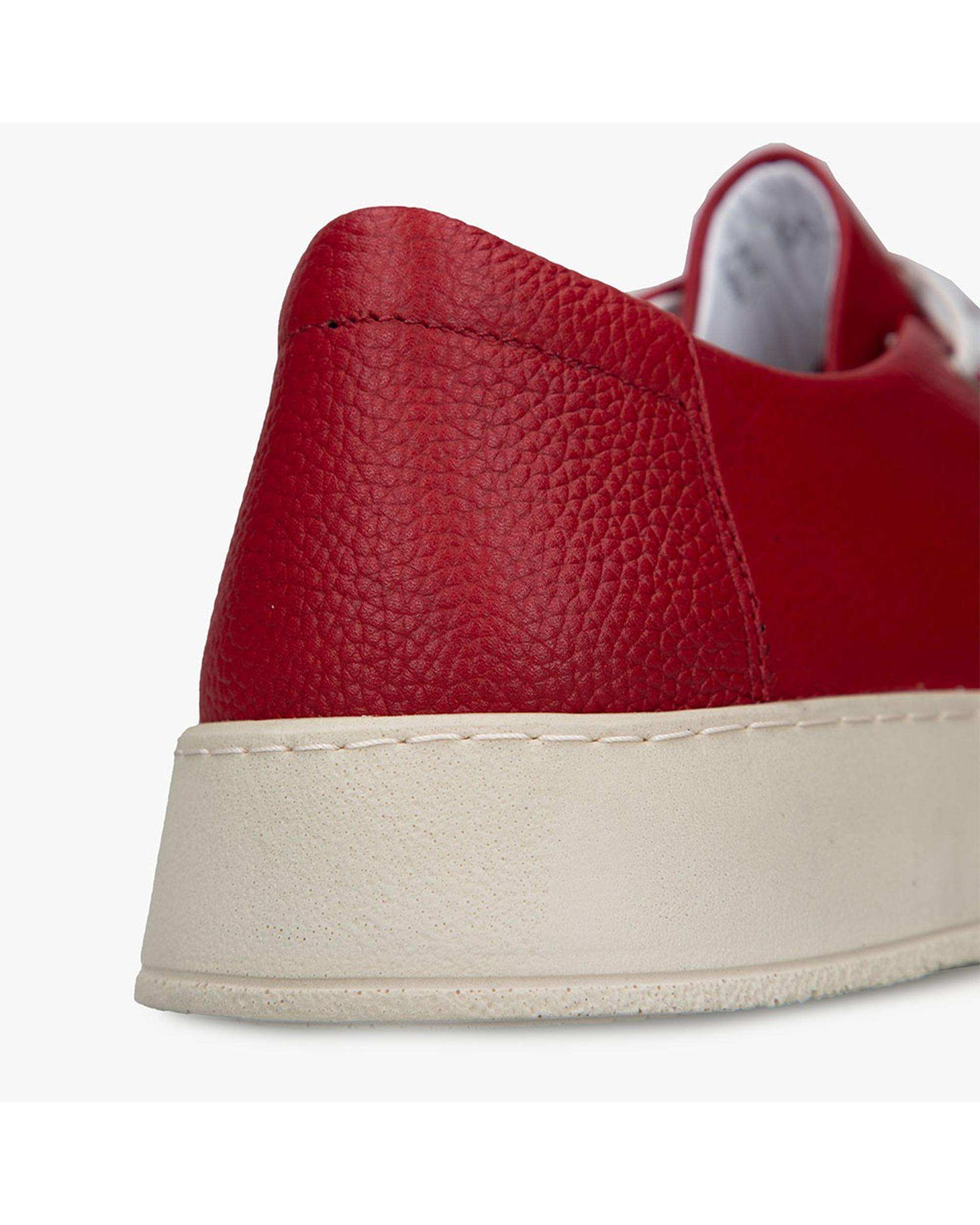 کفش چرم زنانه کژوال طبی قرمز برتونیکس Berttonix کد A-4025