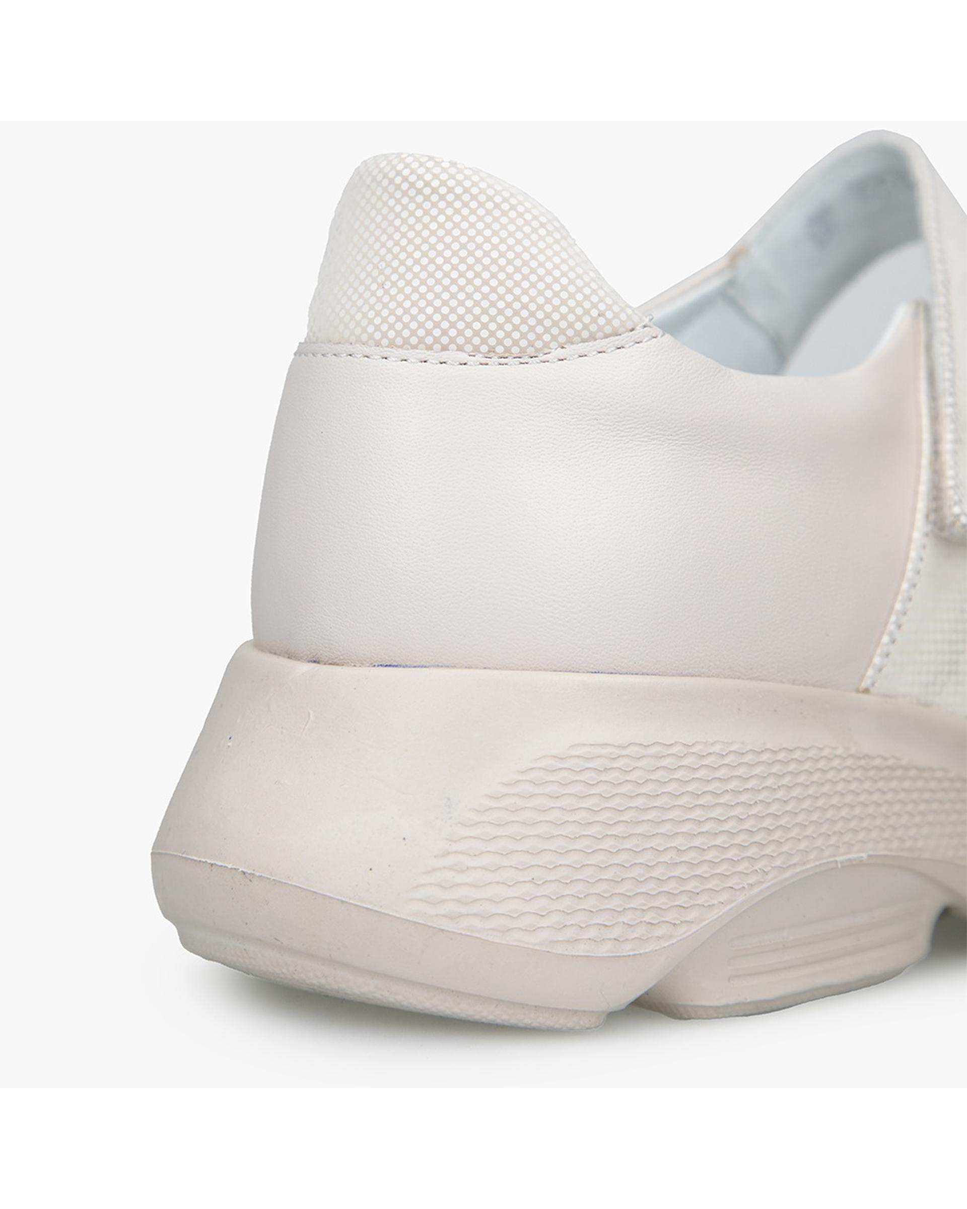 کفش چرم زنانه کژوال طبی کرم برتونیکس Berttonix کد A-4020