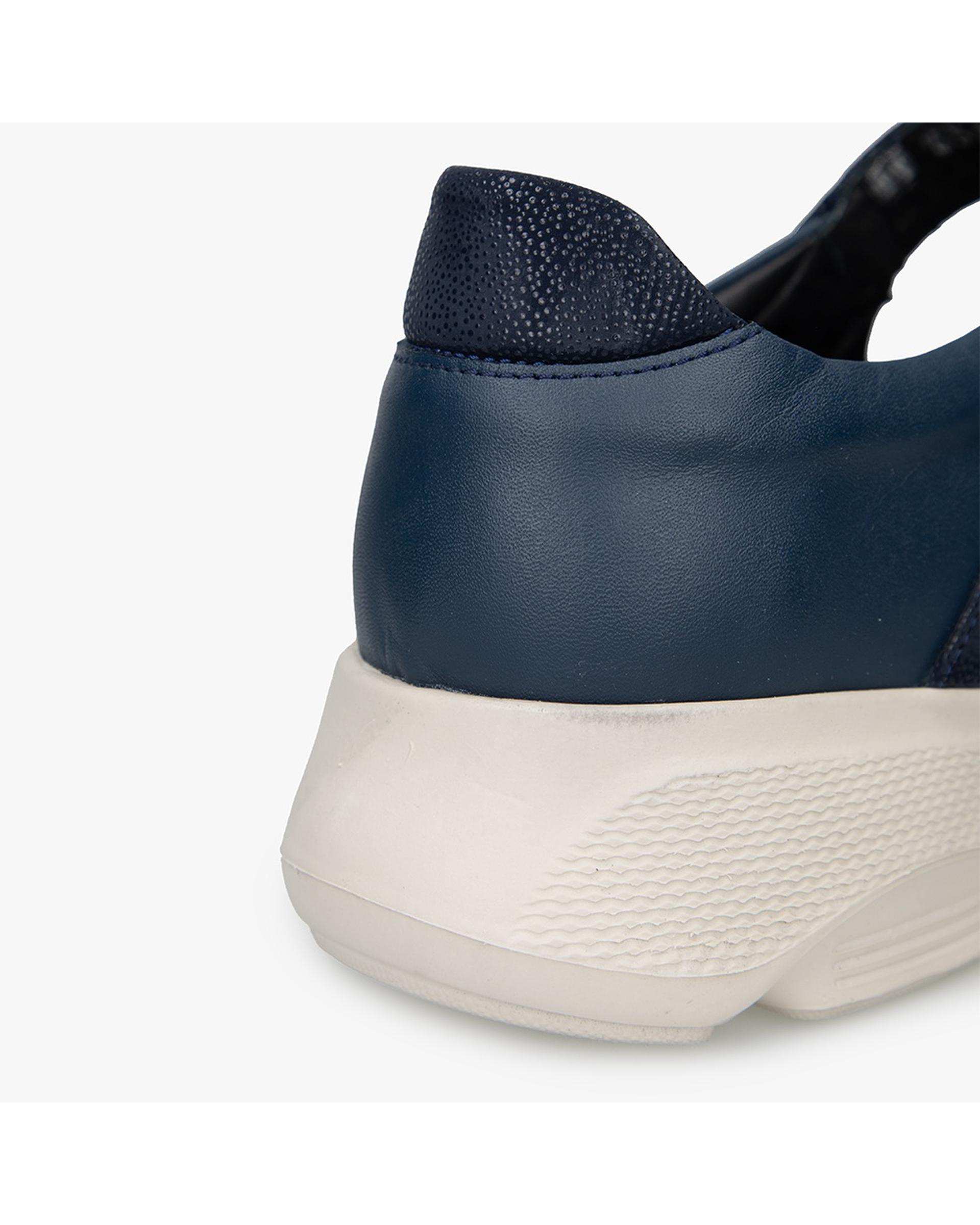 کفش چرم زنانه کژوال طبی سرمه ای برتونیکس Berttonix کد A-4020