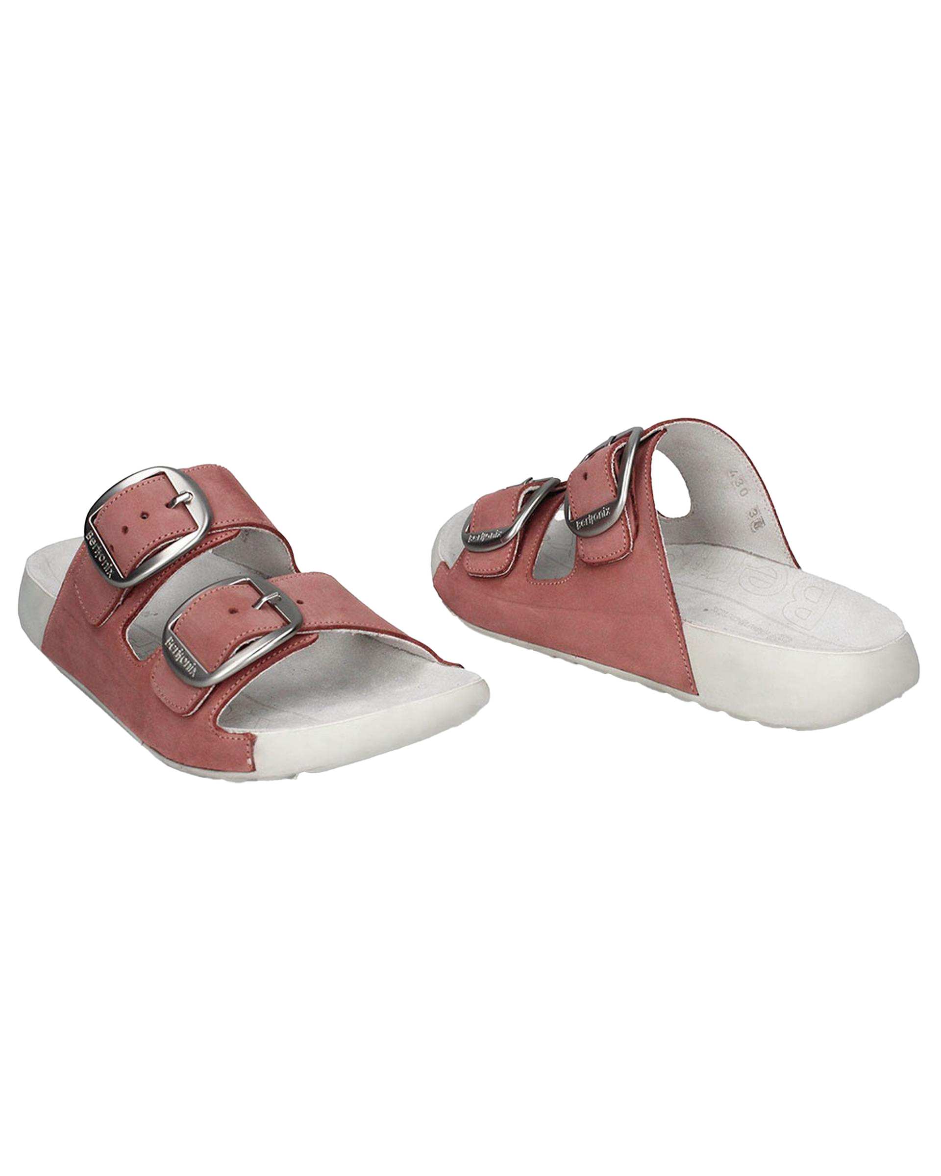 صندل اسلیپر چرم زنانه طبی صورتی برتونیکس Berttonix کد W- 430