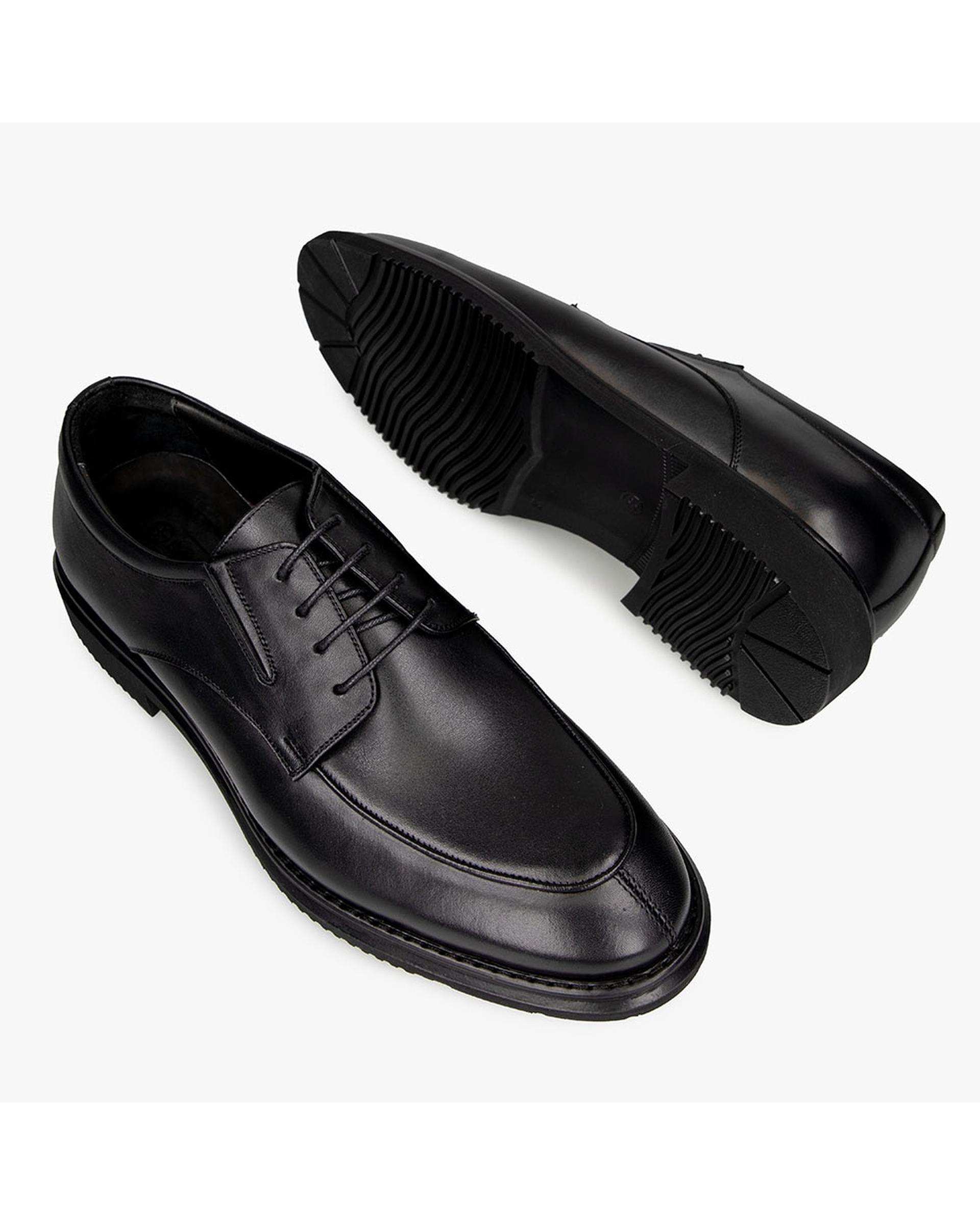 کفش چرم مردانه رسمی طبی مشکی برتونیکس Berttonix کد ES-4048