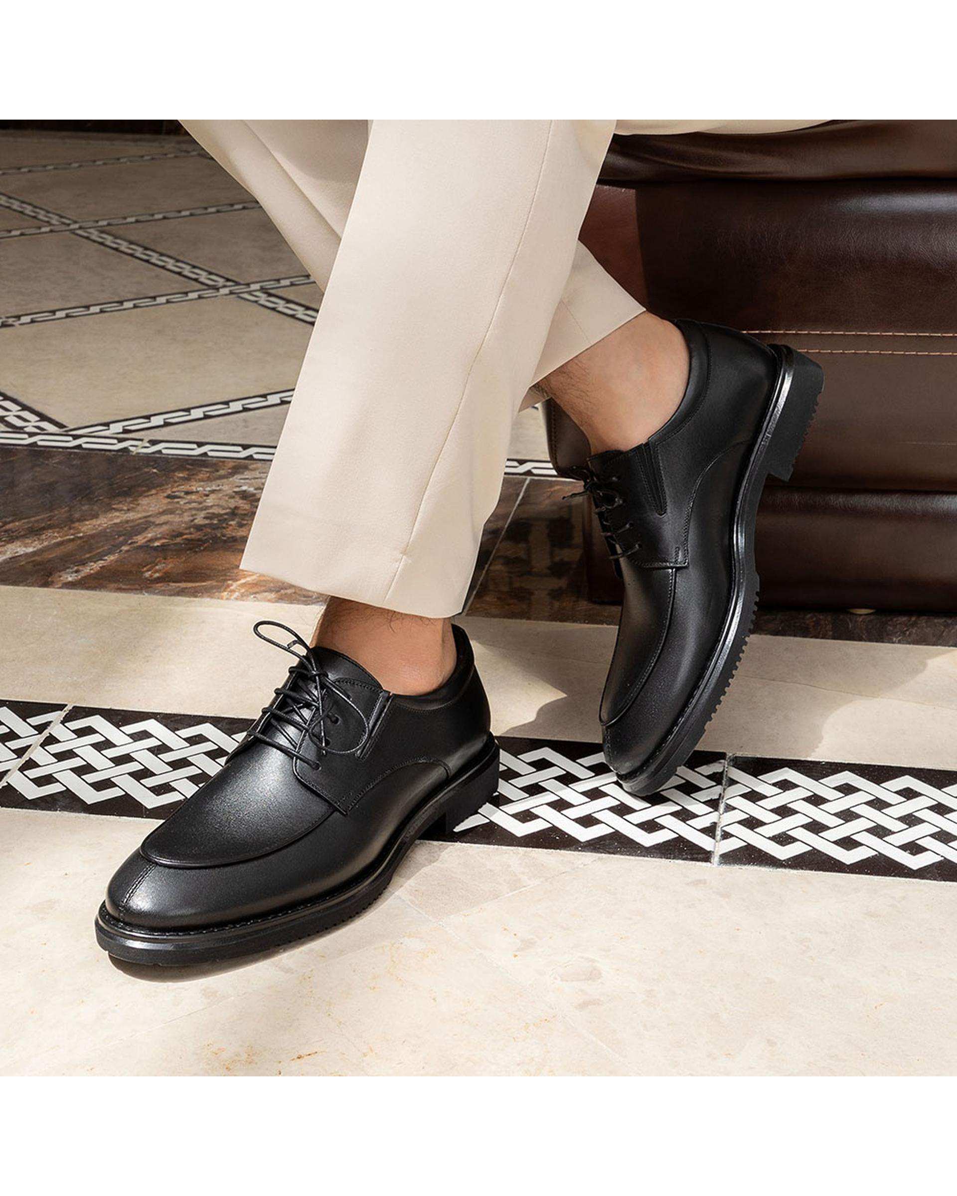 کفش چرم مردانه رسمی طبی مشکی برتونیکس Berttonix کد ES-4048