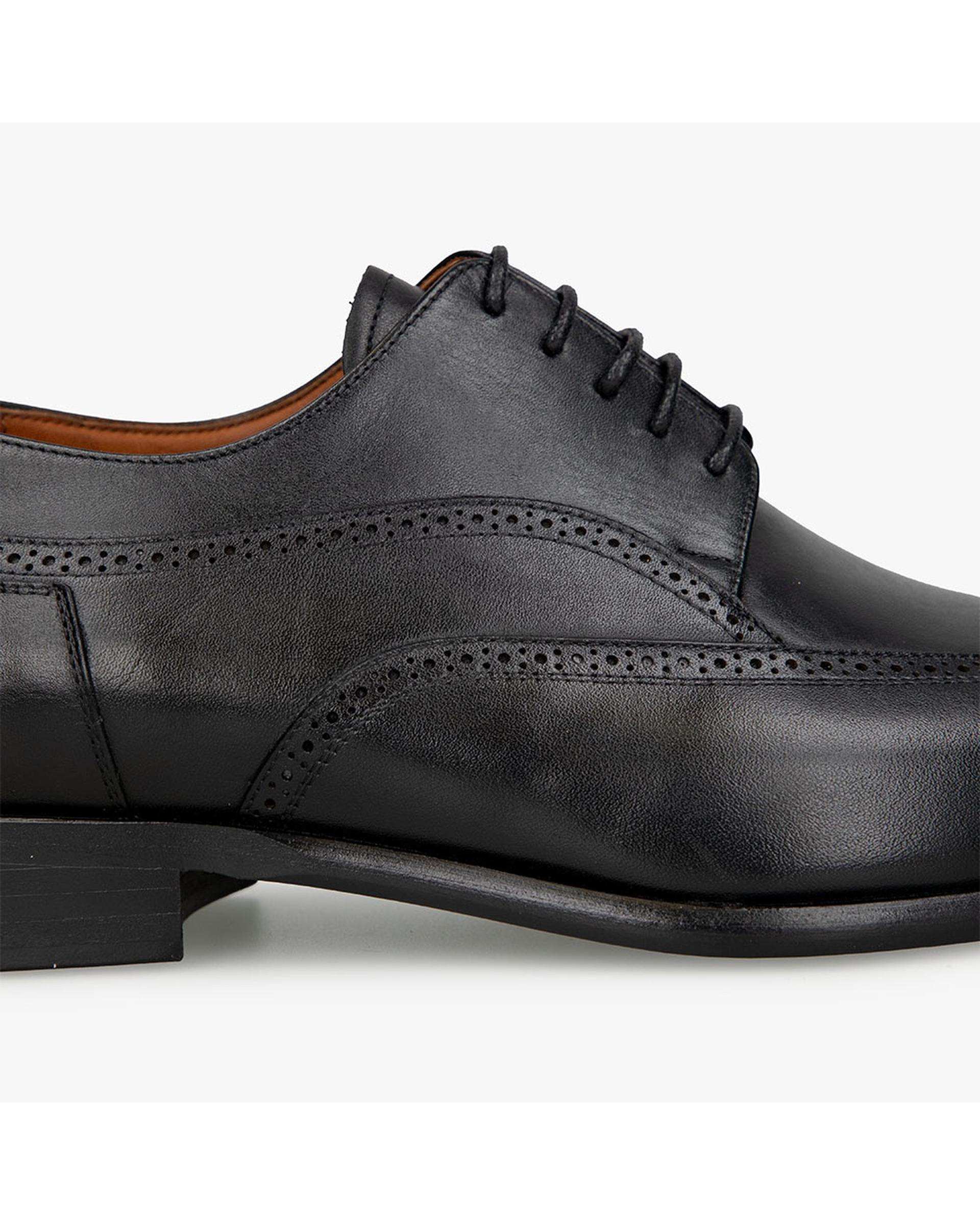 کفش چرم مردانه رسمی طبی مشکی برتونیکس Berttonix کد ES-4052