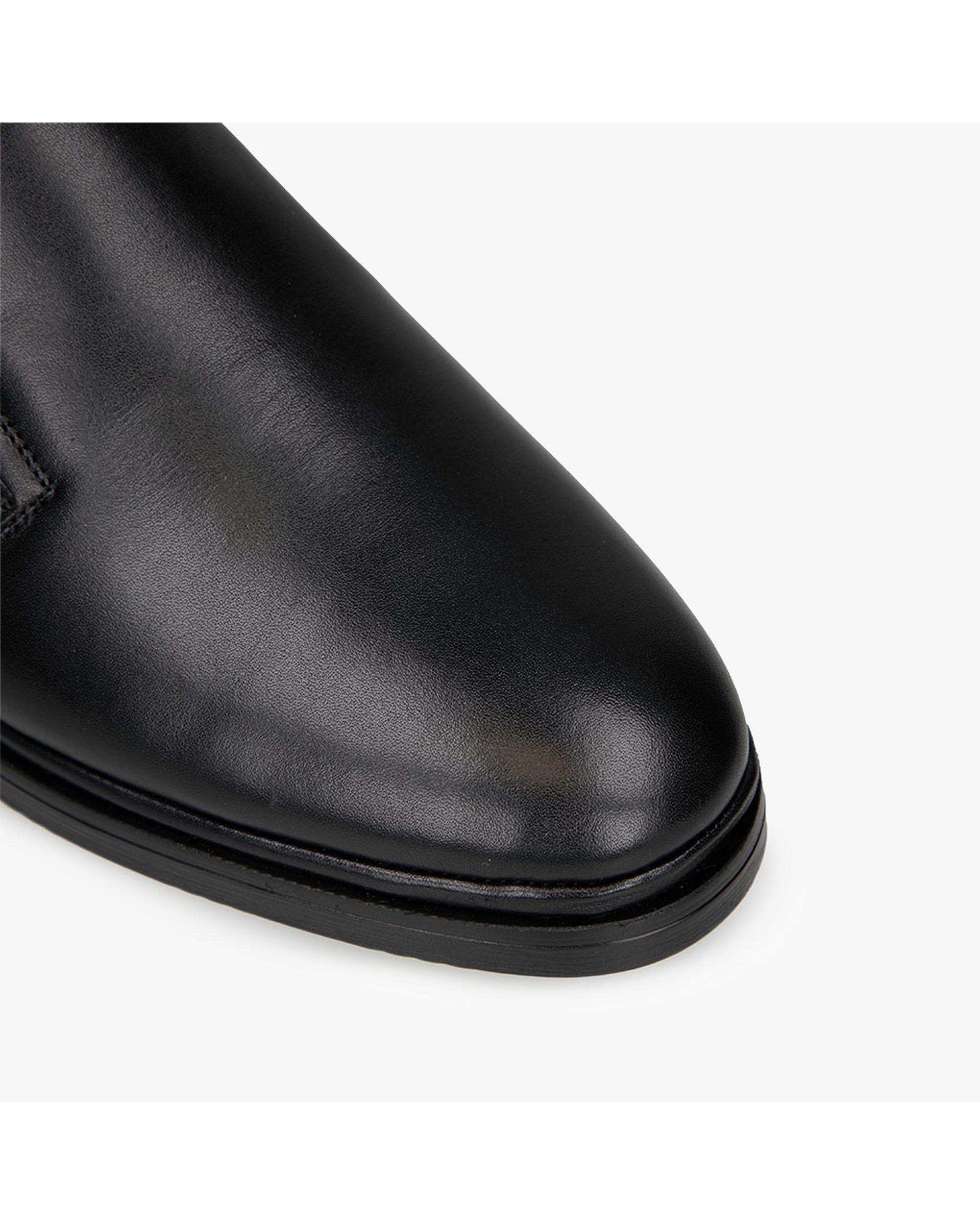 کفش چرم مردانه طبی مشکی برتونیکس Berttonix کد ES-4050