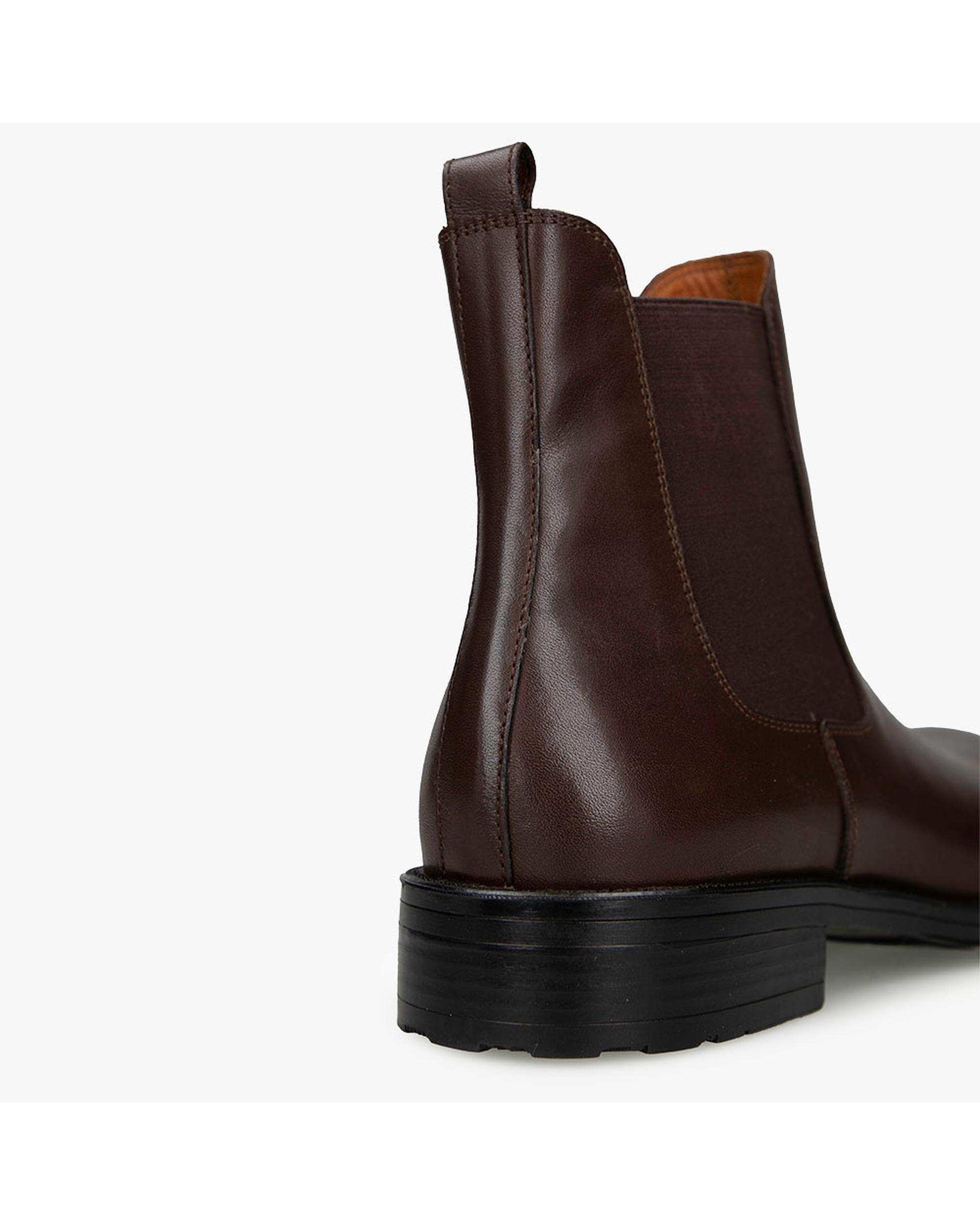 نیم بوت چرم مردانه طبی قهوه ای برتونیکس Berttonix کد ES-4055