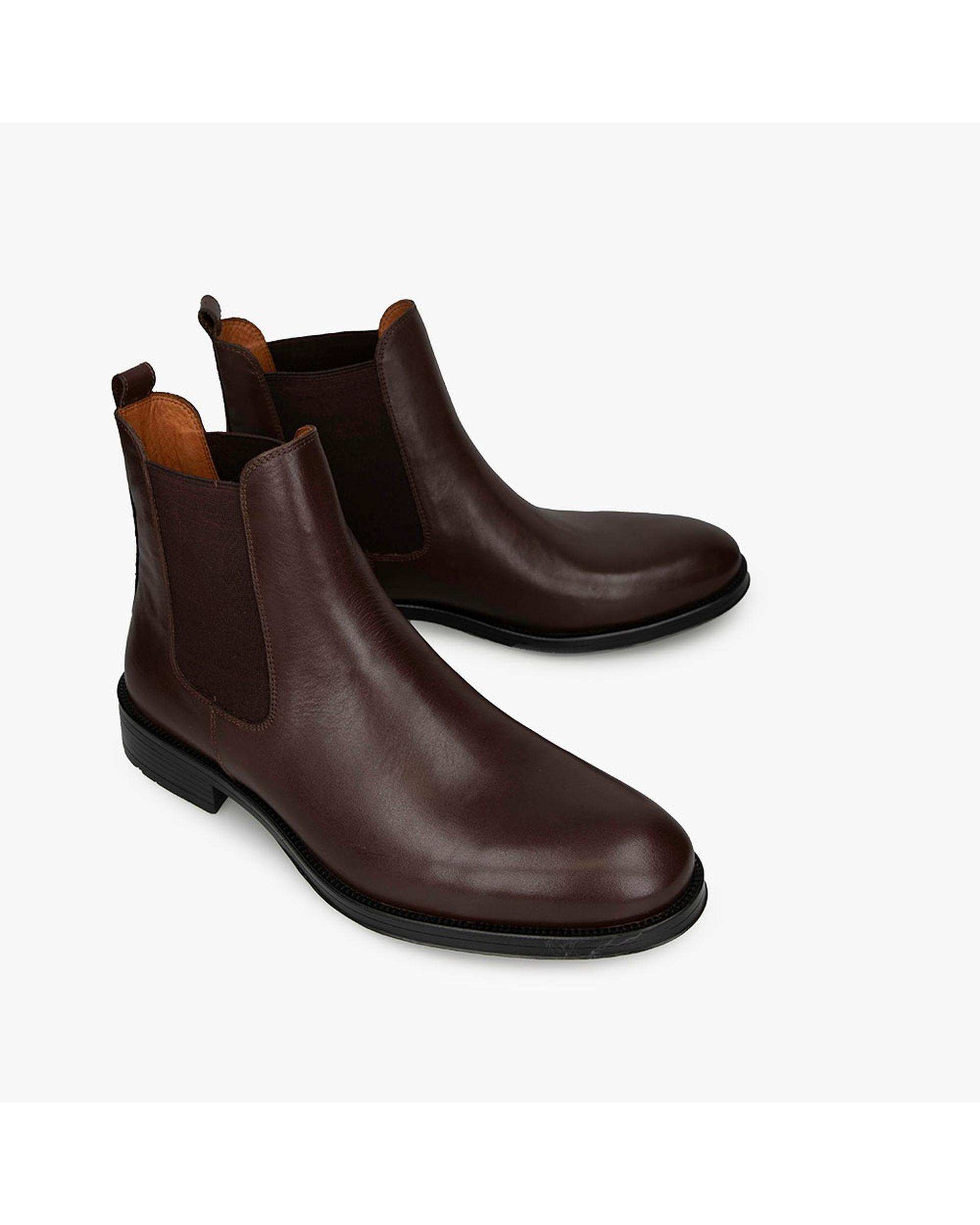 نیم بوت چرم مردانه طبی قهوه ای برتونیکس Berttonix کد ES-4055