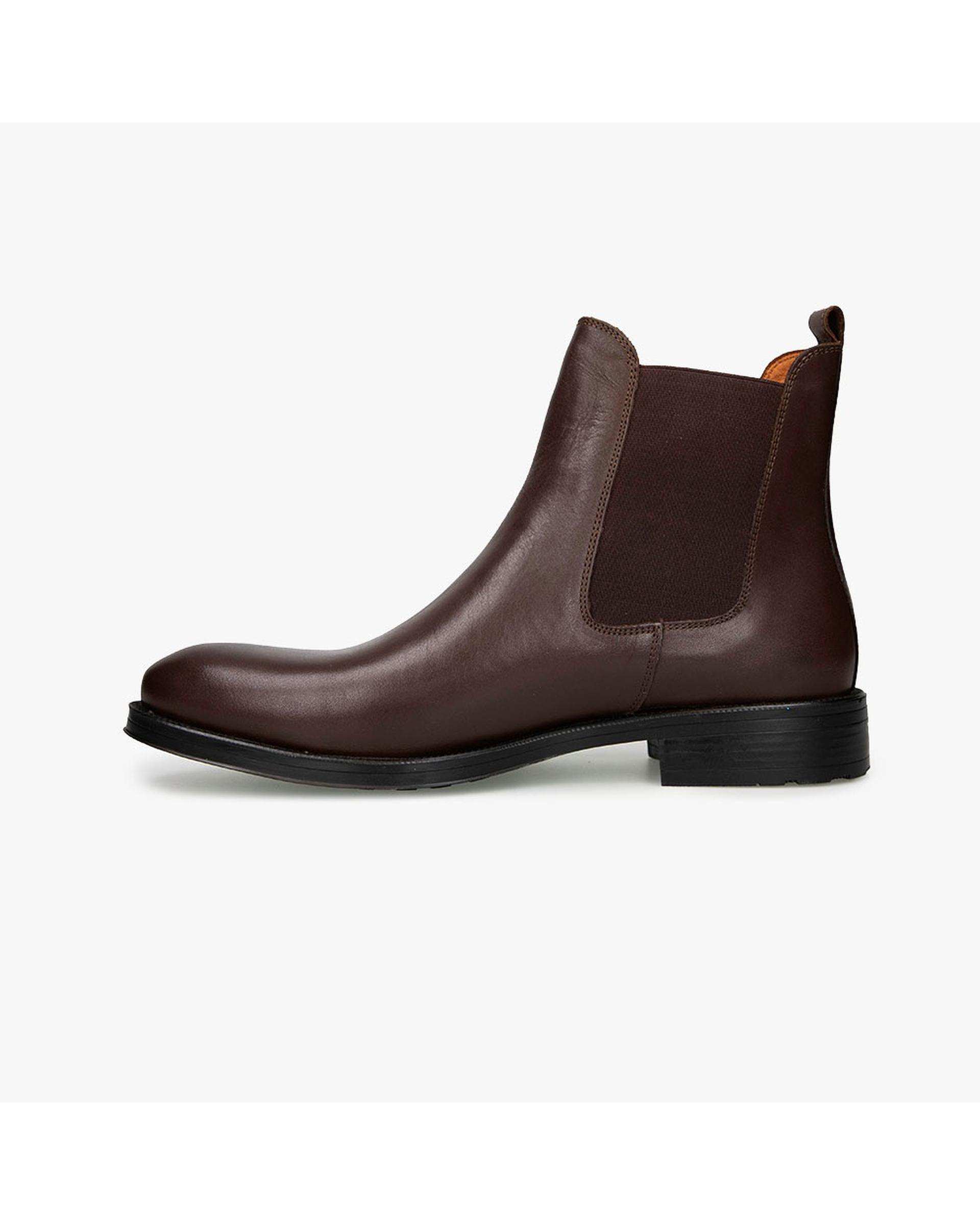 نیم بوت چرم مردانه طبی قهوه ای برتونیکس Berttonix کد ES-4055