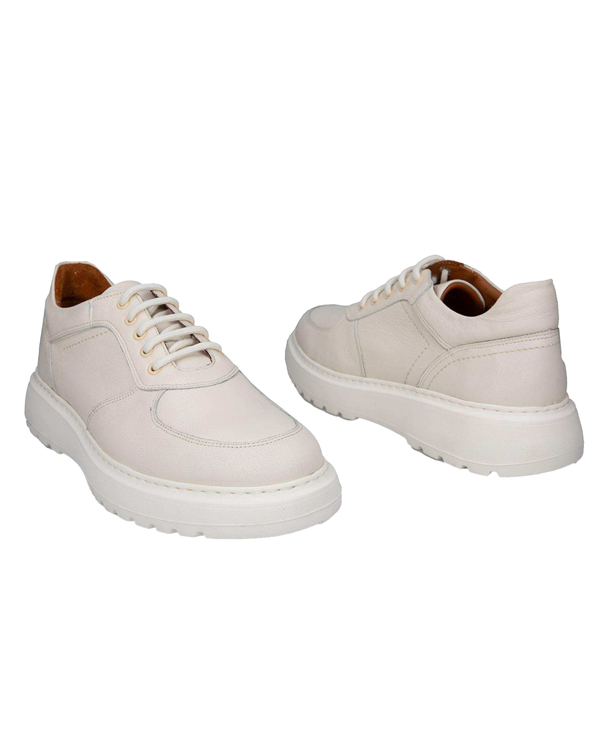 کفش چرم مردانه کژوال طبی شیری برتونیکس Berttonix کد K-4026