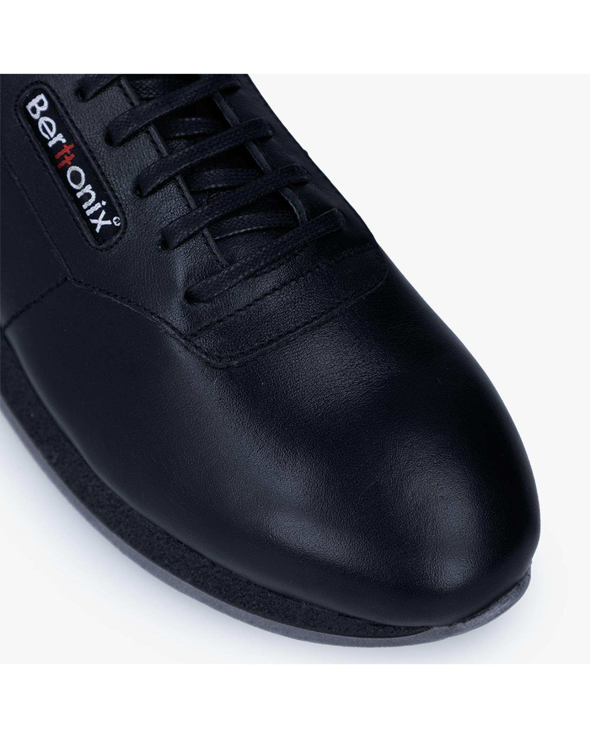 کفش چرم زنانه کژوال طبی مشکی برتونیکس Berttonix کد B 730