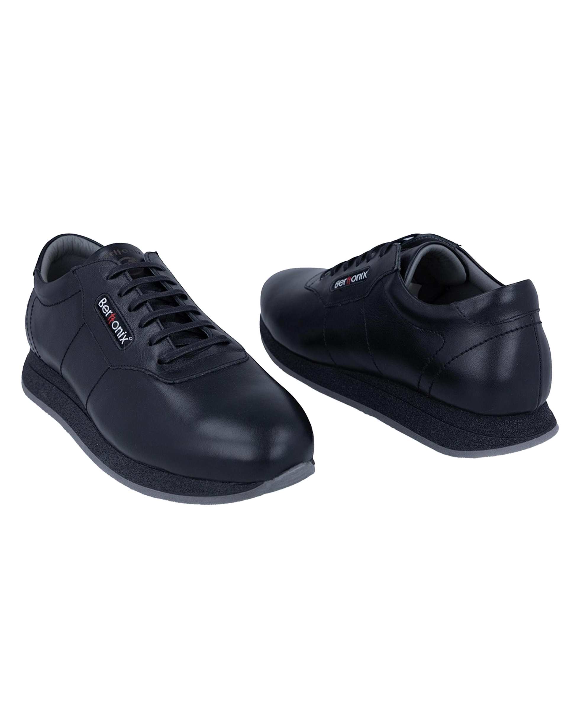 کفش چرم زنانه کژوال طبی مشکی برتونیکس Berttonix کد B 730