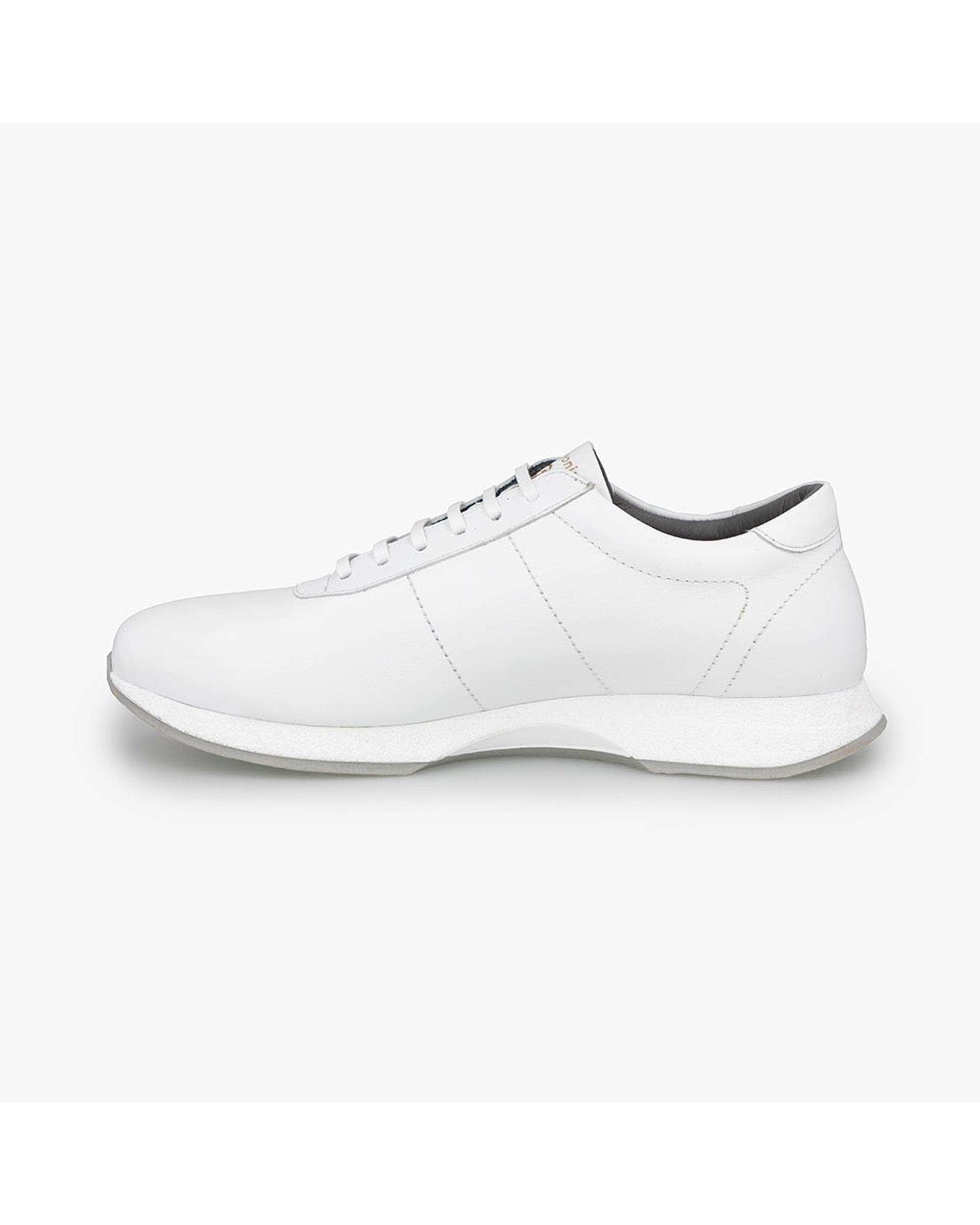 کفش چرم زنانه کژوال طبی سفید برتونیکس Berttonix کد B 730