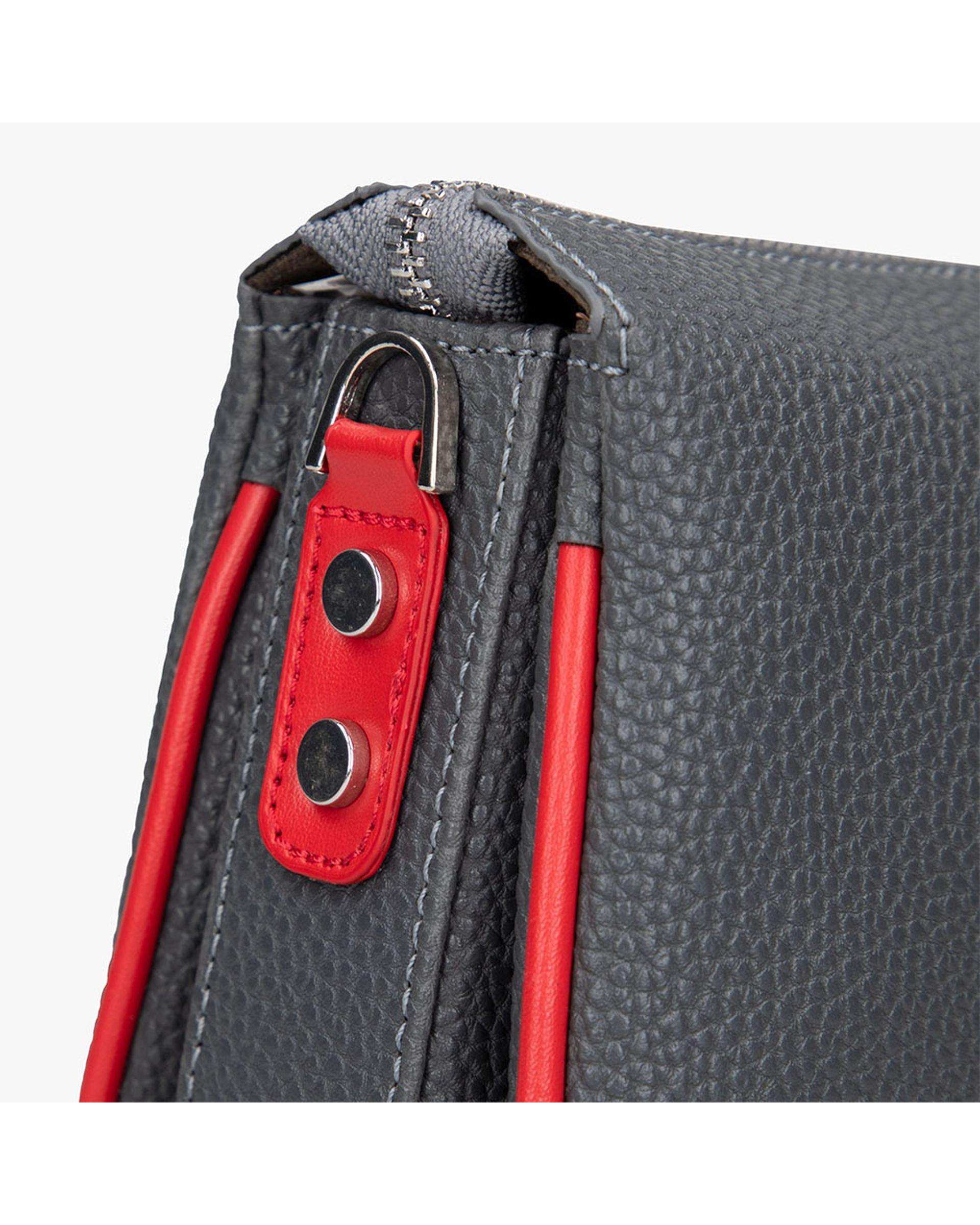 کیف دوشی زنانه طبی طوسی تیره برتونیکس Berttonix کد 1011