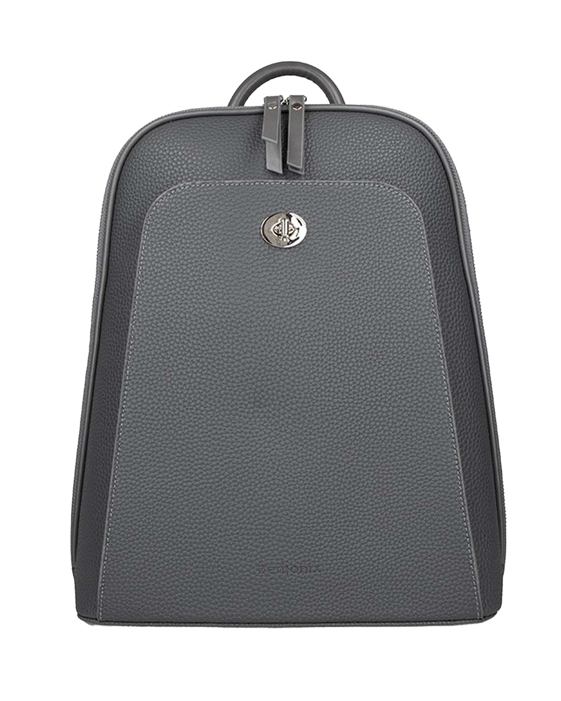 کوله پشتی زنانه طوسی تیره برتونیکس Berttonix کد 2020