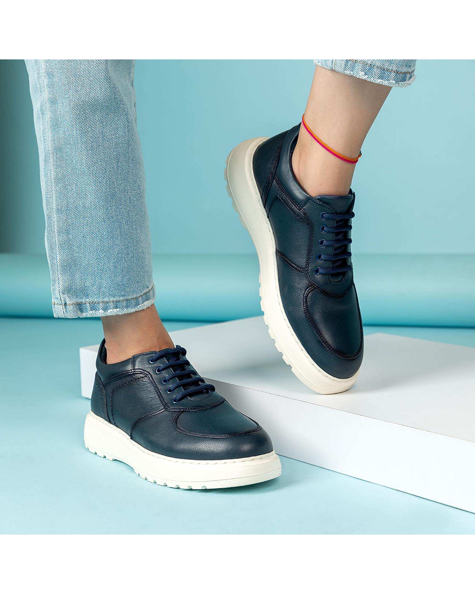 کفش چرم زنانه کژوال طبی سفید آف وایت برتونیکس Berttonix کد K-578