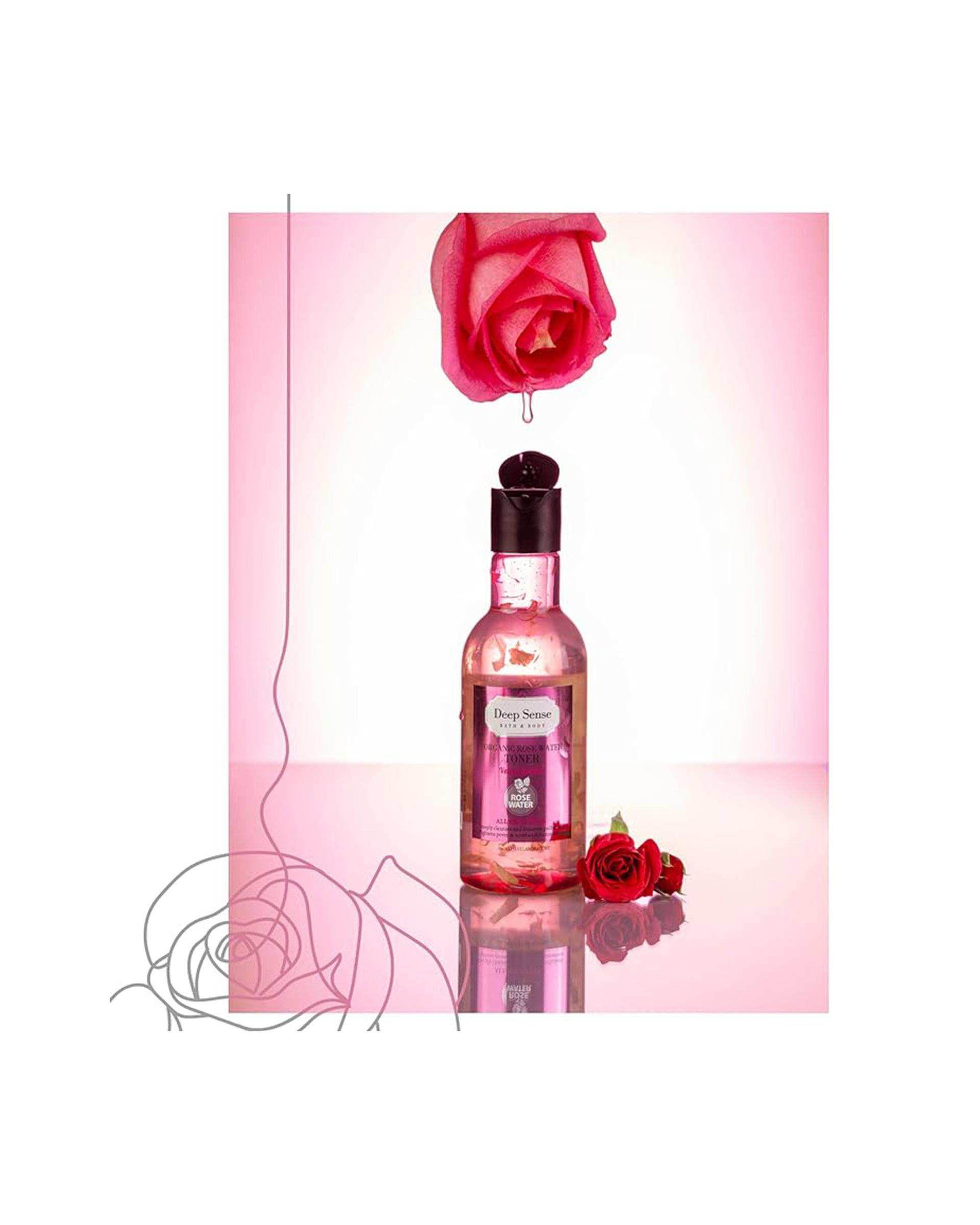 تونر صورت دیپ سنس حاوی گلاب مناسب پوست حساس 160ml