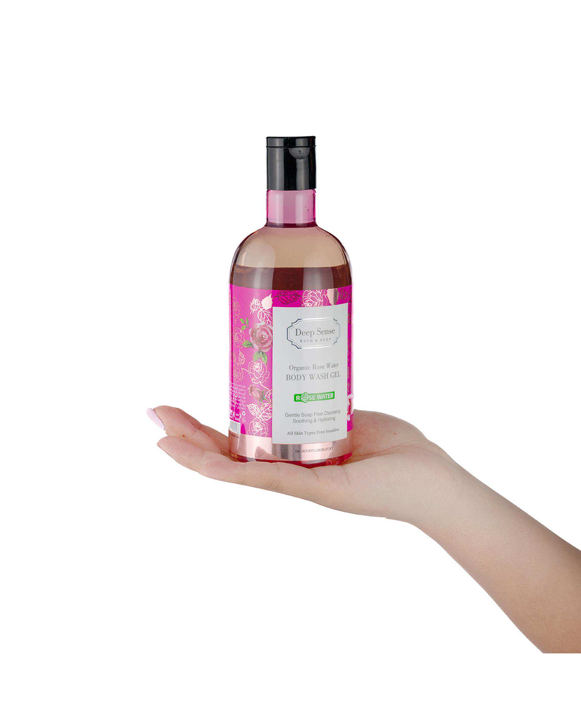 شامپو بدن دیپ سنس Deep Sense مناسب انواع پوست حاوی عصاره گلاب حجم 400ml