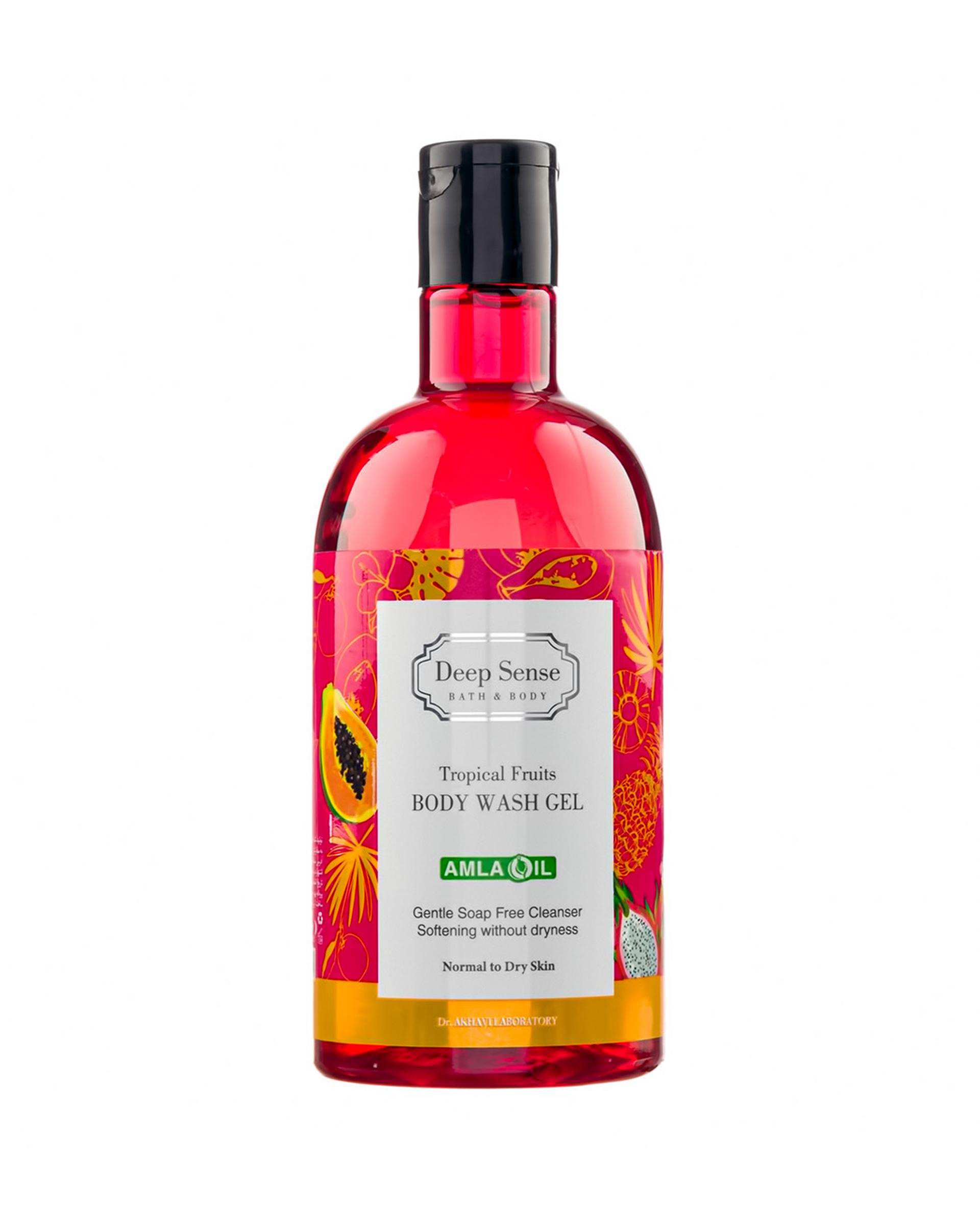 شامپو بدن دیپ سنس Deep Sense مناسب پوست خشک و نرمال حاوی عصاره میوه ای حجم 400ml