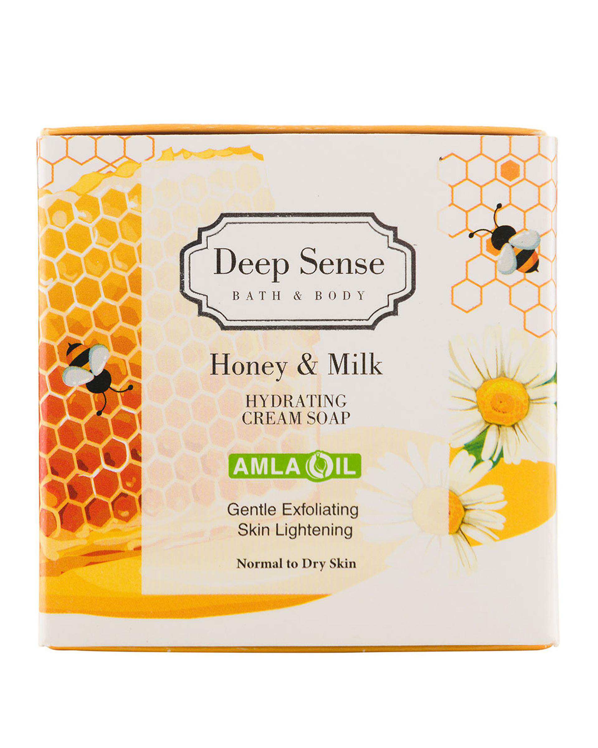 صابون کرمی آبرسان دیپ سنس Deep Sense حاوی شیر عسل 75 گرم