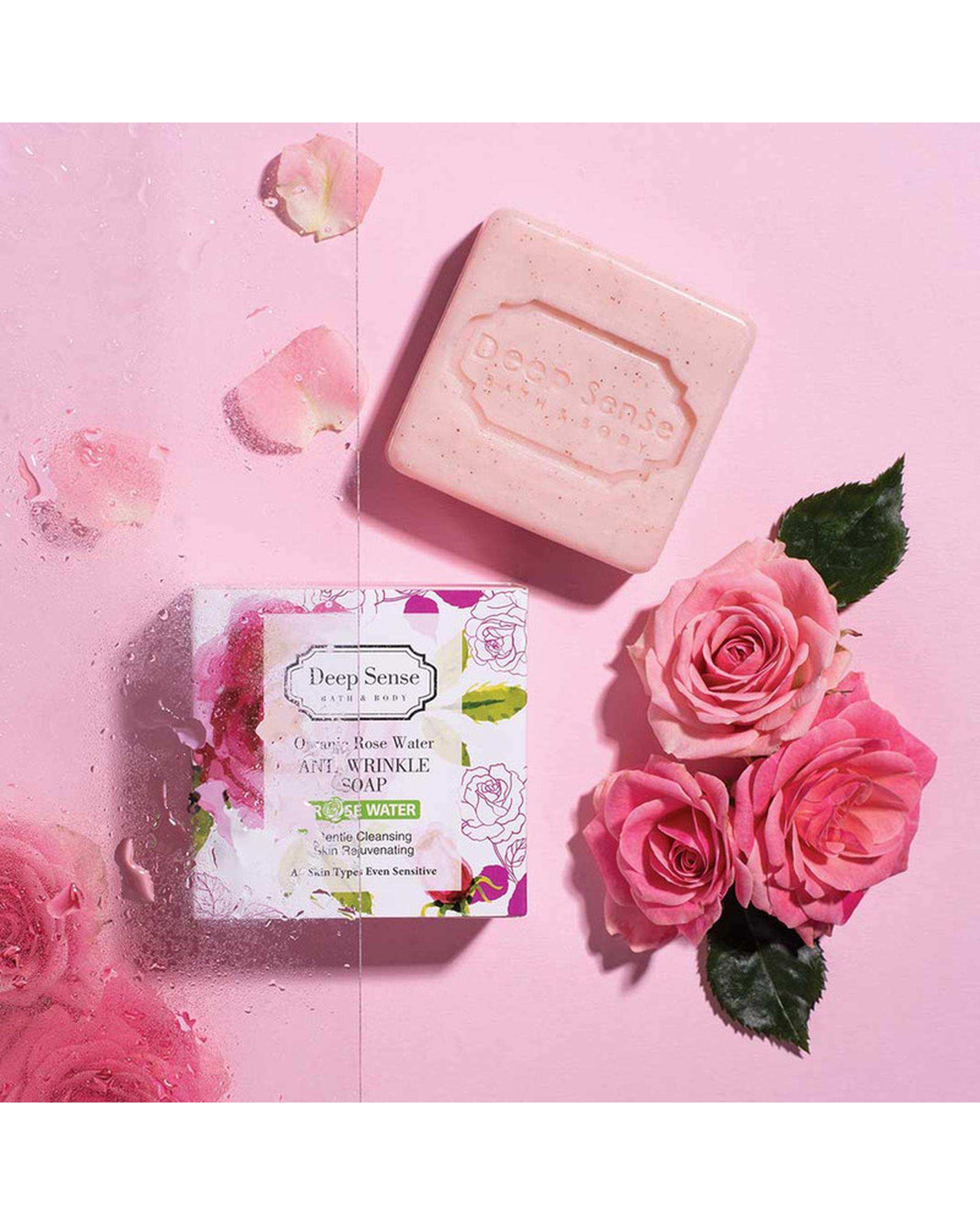 صابون گلاب کرمی دیپ سنس Deep Sense مناسب انواع پوست