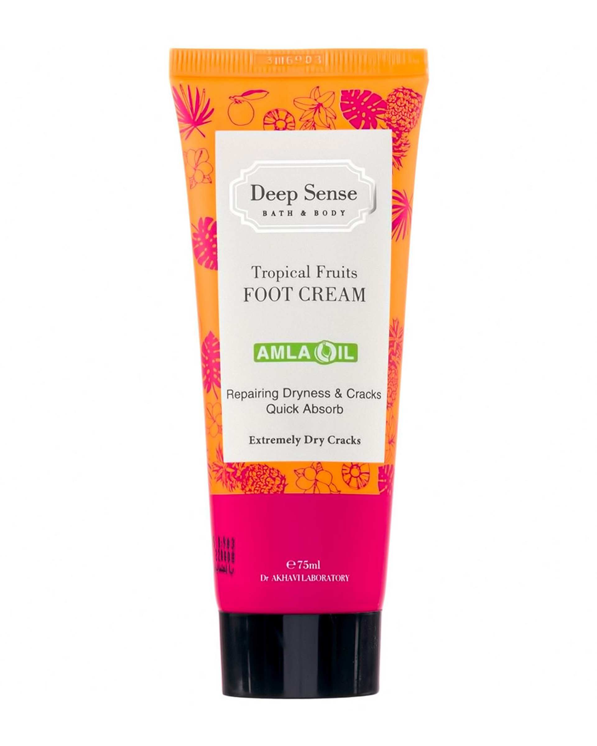 کرم رفع ترک پا دیپ سنس Deep Sense مدل تروپیکال حاوی عصاره میوه های استوایی 75ml