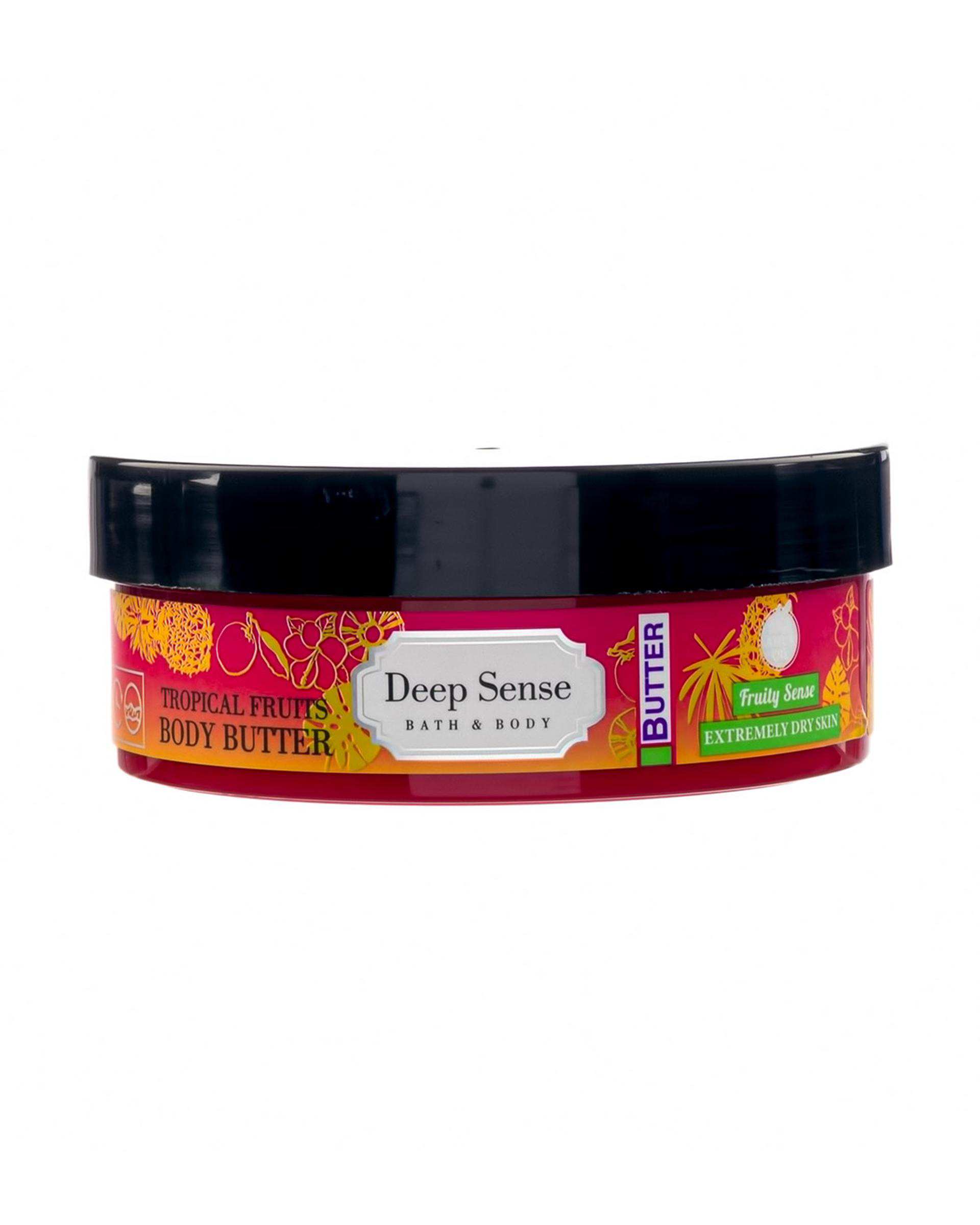 کره بدن تروپیکال دیپ سنس Deep Sense حاوی کره میوه ھای استوایی مناسب پوست بسیار خشک 200ml