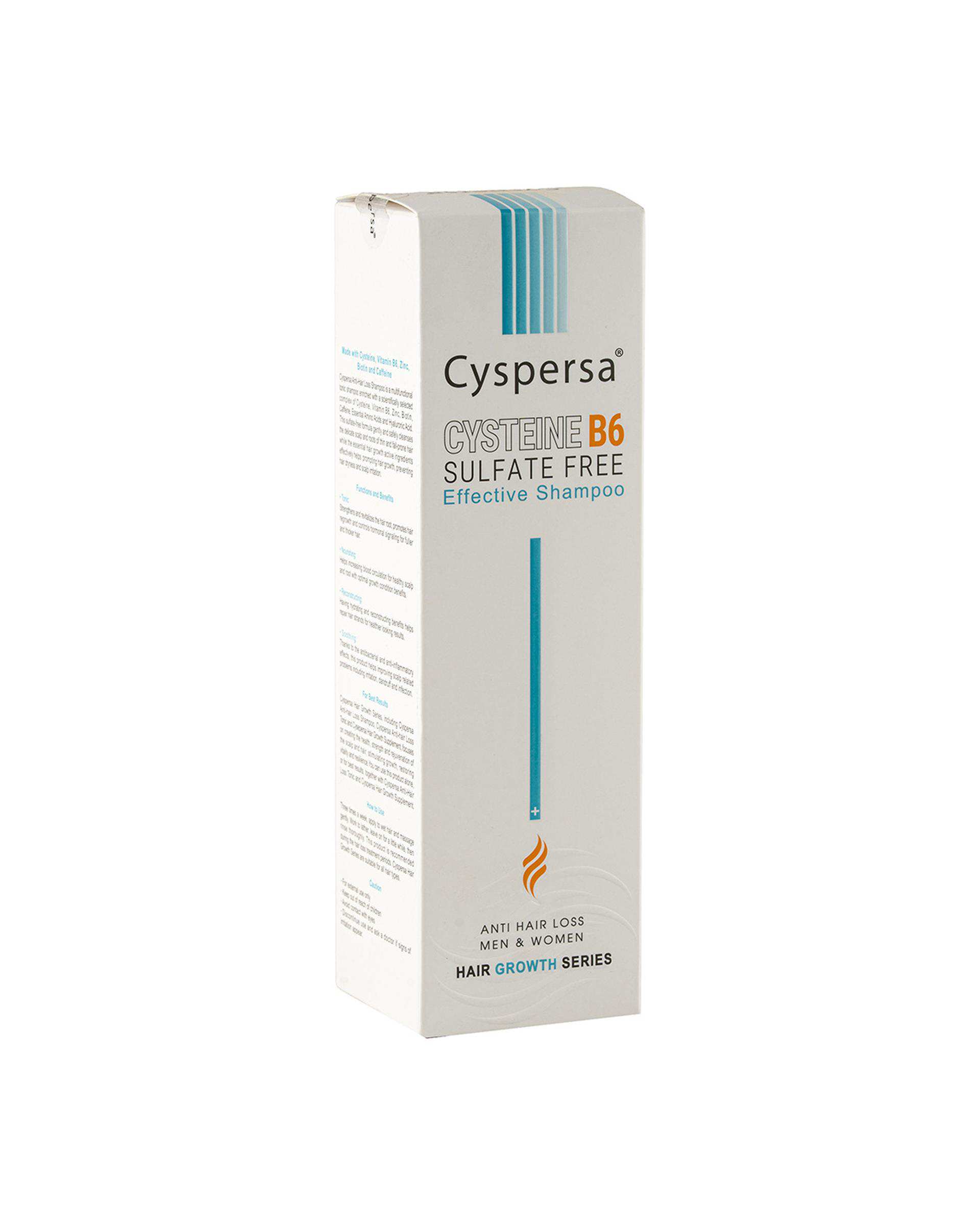 شامپو فاقد سولفات و ضد ریزش مو سیسپرسا Cyspersa حاوی Cysteine B6 حجم 250ml