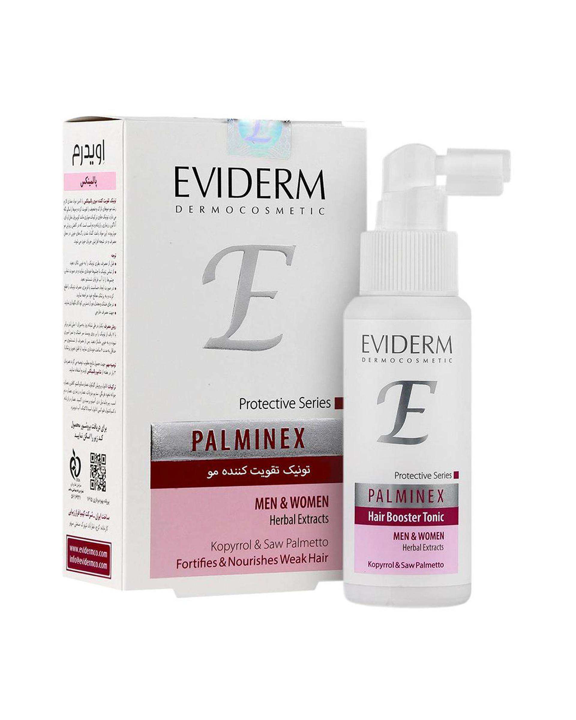 تونیک تقویت کننده مو اویدرم Eviderm حجم 80ml