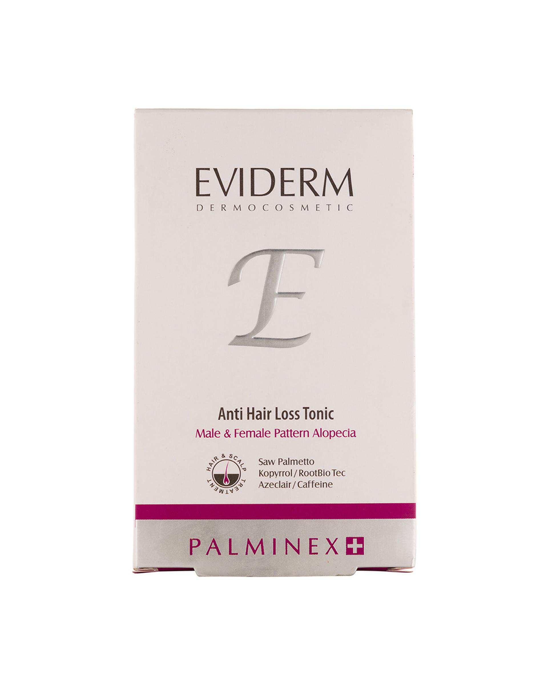 تونیک تقویت کننده مو اویدرم Eviderm مدل Palminex Plus حجم 100ml