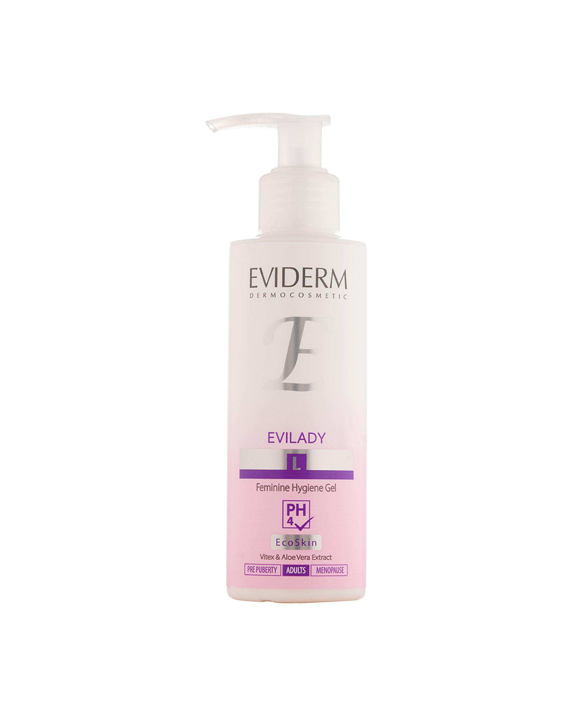 ژل بهداشتی اویدرم Eviderm مناسب برای بانوان بعد از دوران بلوغ حجم 150ml