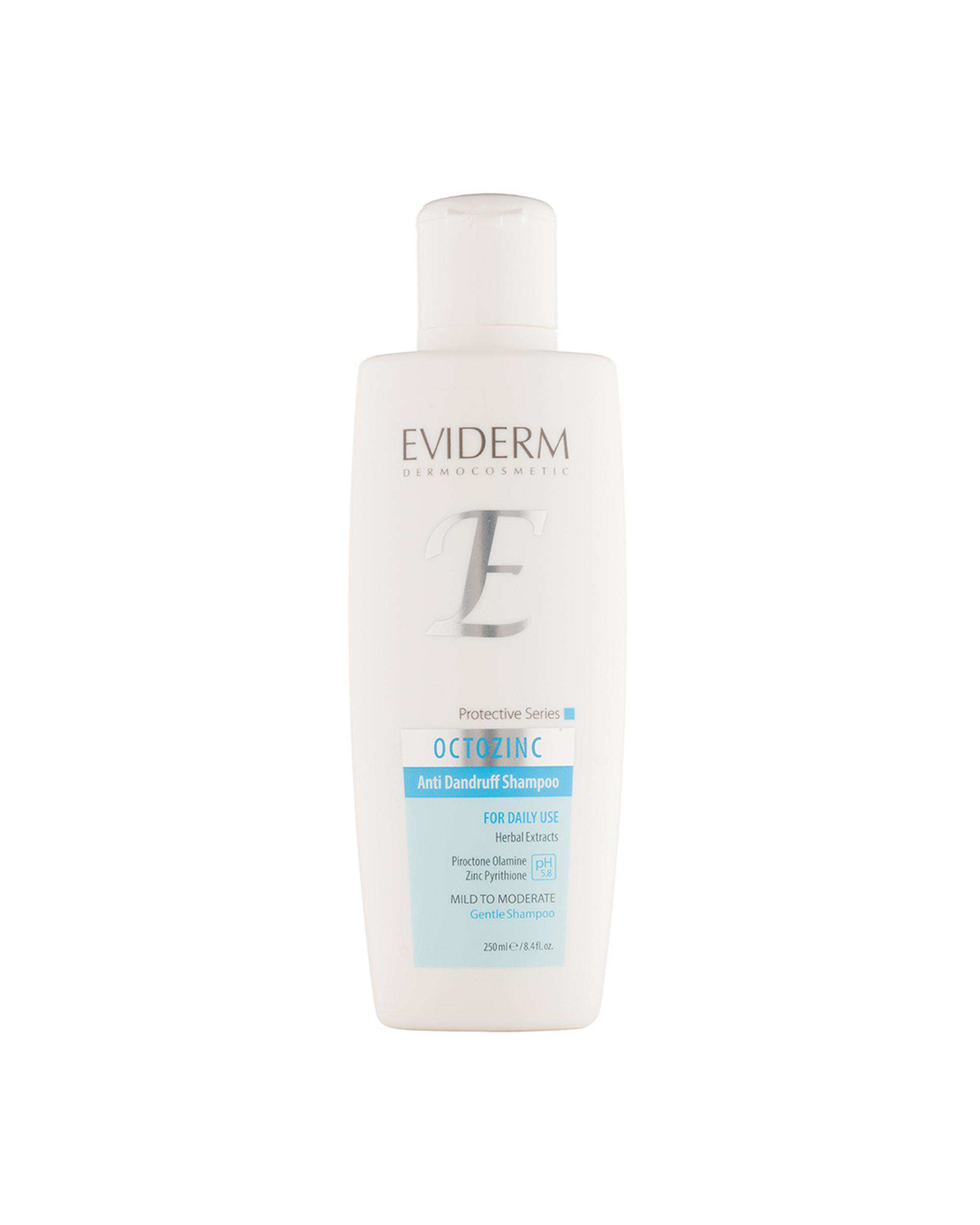 شامپو مو روزانه ضد شوره اویدرم Eviderm حاوی عصاره گیاهی حجم 250ml