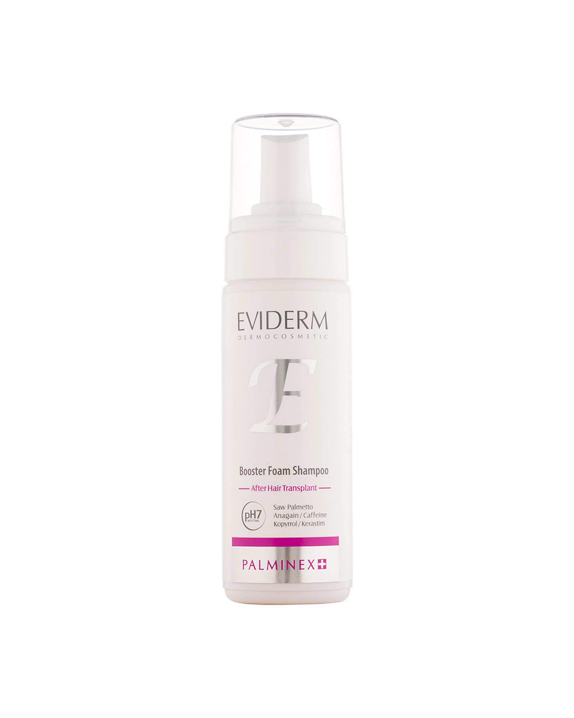 شامپو فوم تقویت کننده مو اویدرم Eviderm مدل پالمینکس پلاس Palminex Plus حجم 150ml