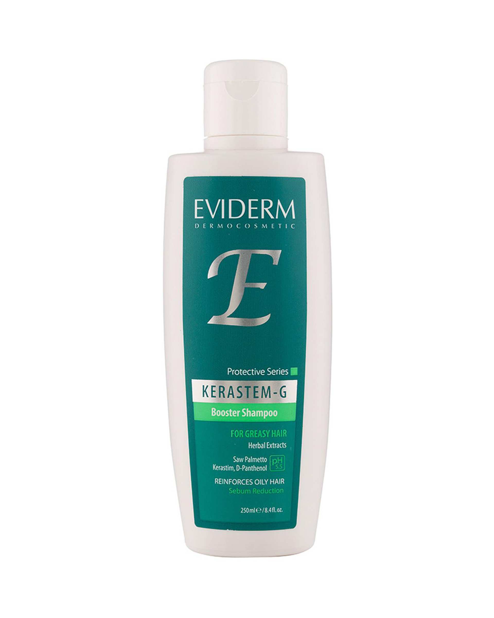 شامپو تقویت کننده مو اویدرم Eviderm مدل Kerastem G مناسب مو چرب حجم 250ml