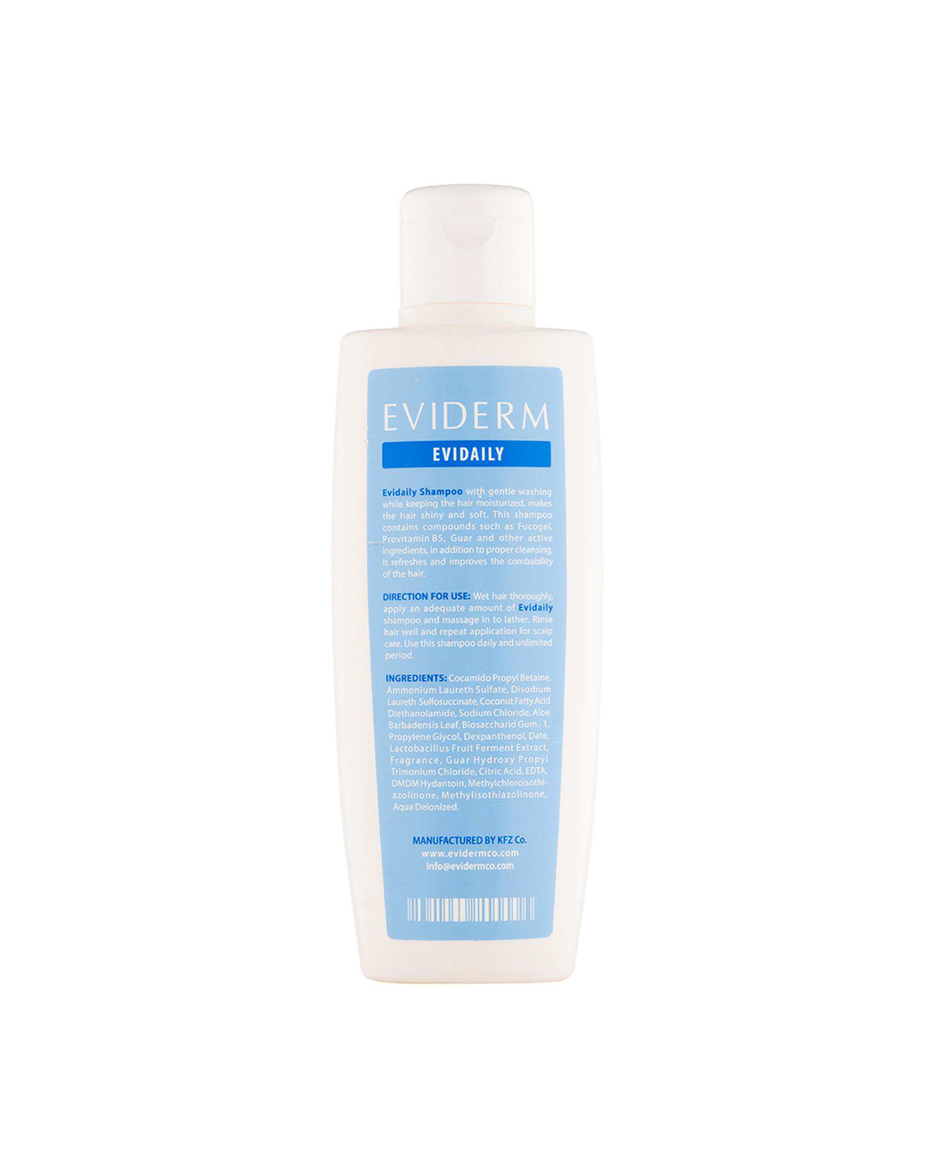 شامپو مو اویدرم Eviderm مدل Evidaily حجم 250ml