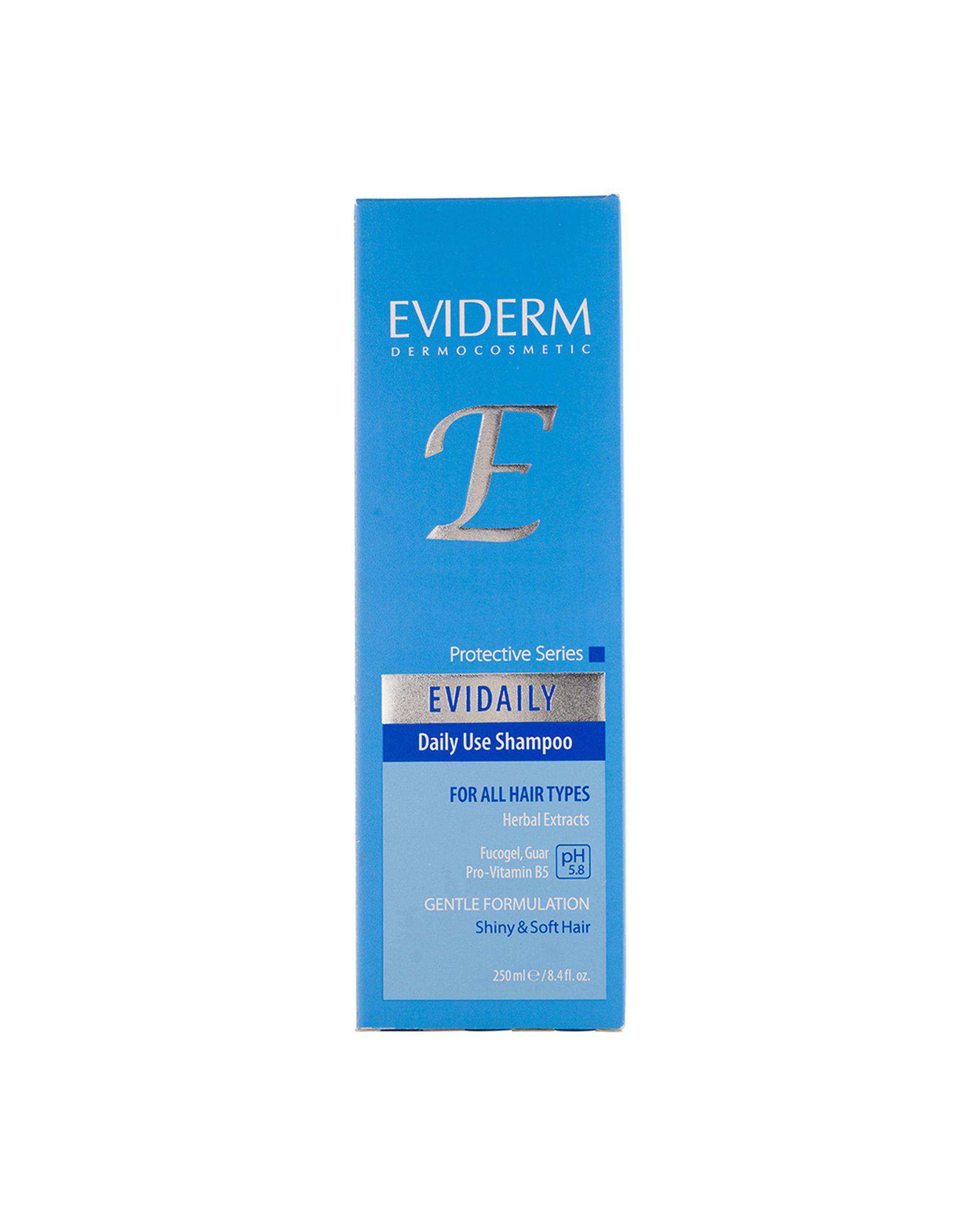شامپو مو اویدرم Eviderm مدل Evidaily حجم 250ml