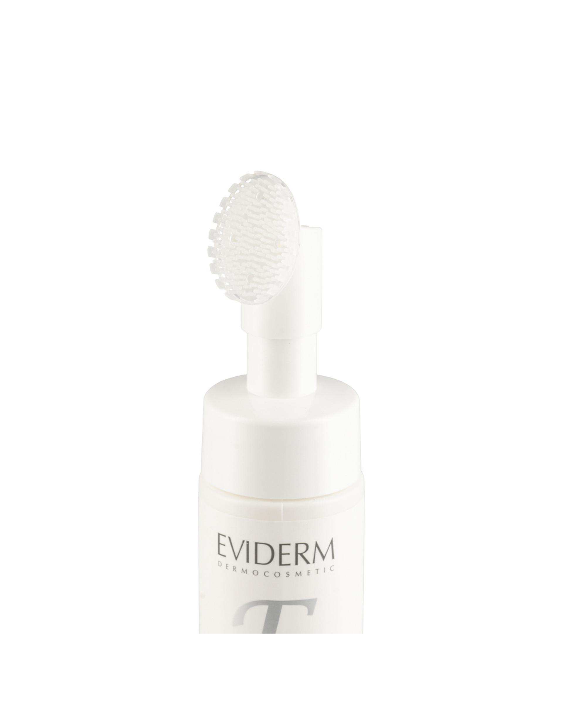فوم شستشوی صورت اویدرم Eviderm مناسب انواع پوست حاوی مشتق ویتامین A حجم 150ml