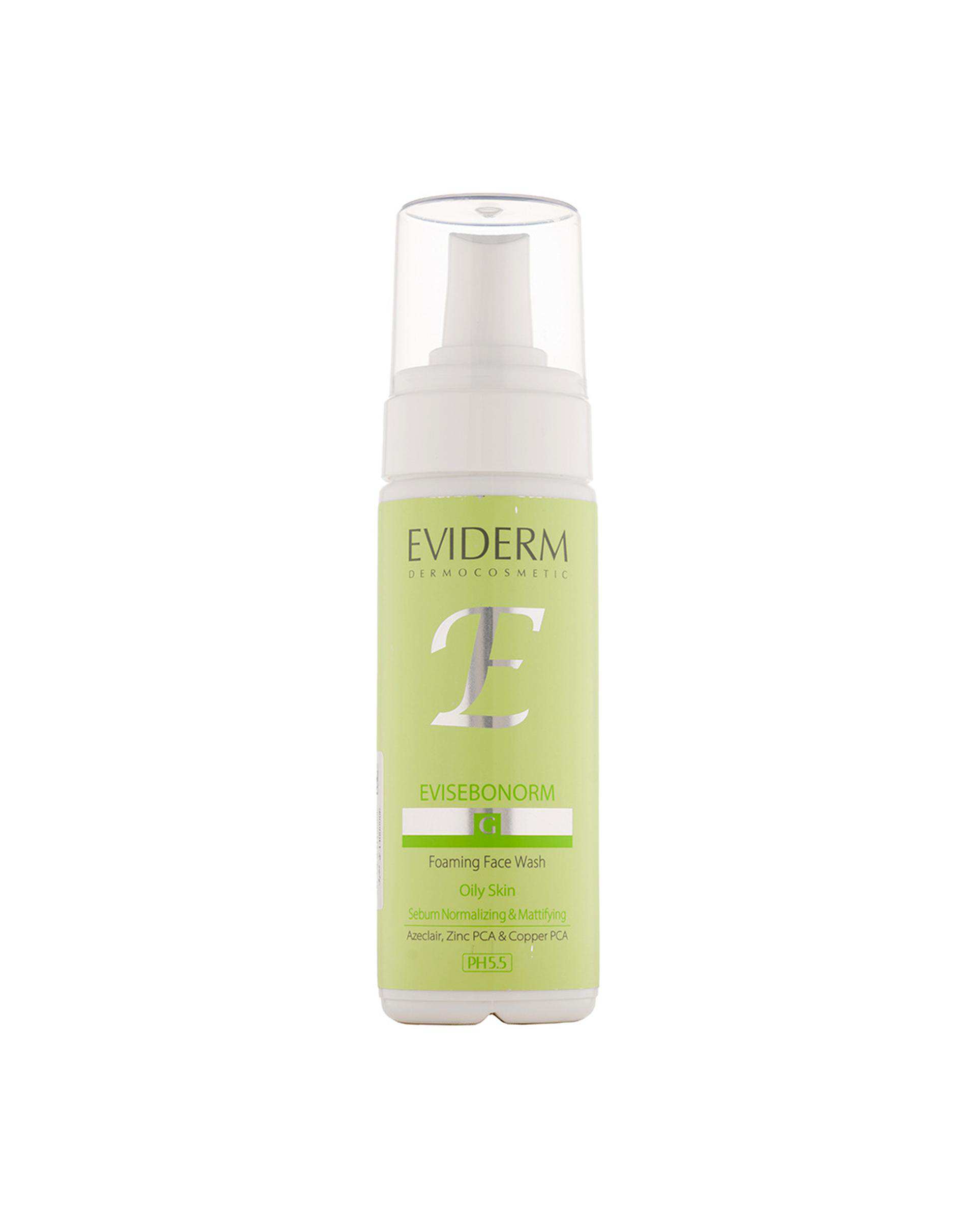 فوم شستشوی صورت اویدرم Eviderm مناسب پوست چرب حجم 150ml