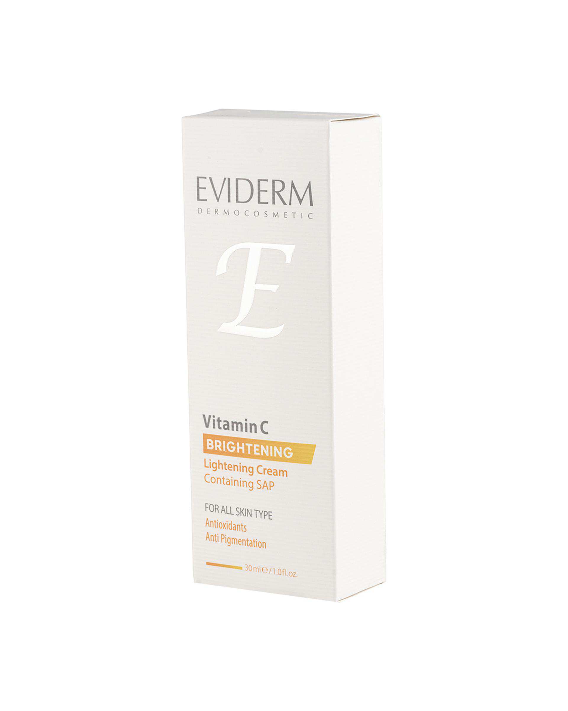 کرم روشن کننده پوست اویدرم Eviderm حجم 30ml