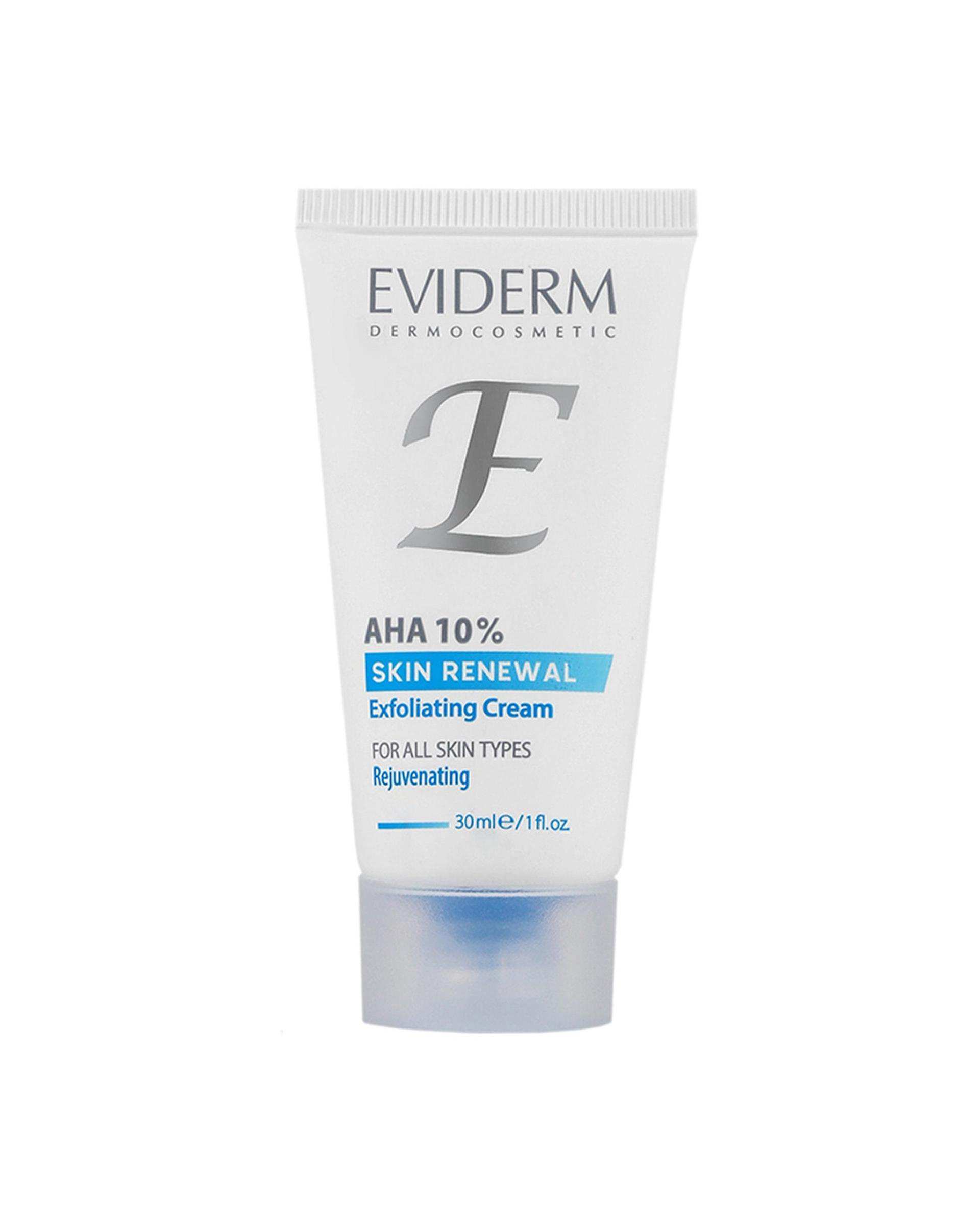 کرم لایه بردار اویدرم Eviderm حاوی AHA ده درصد حجم 30ml