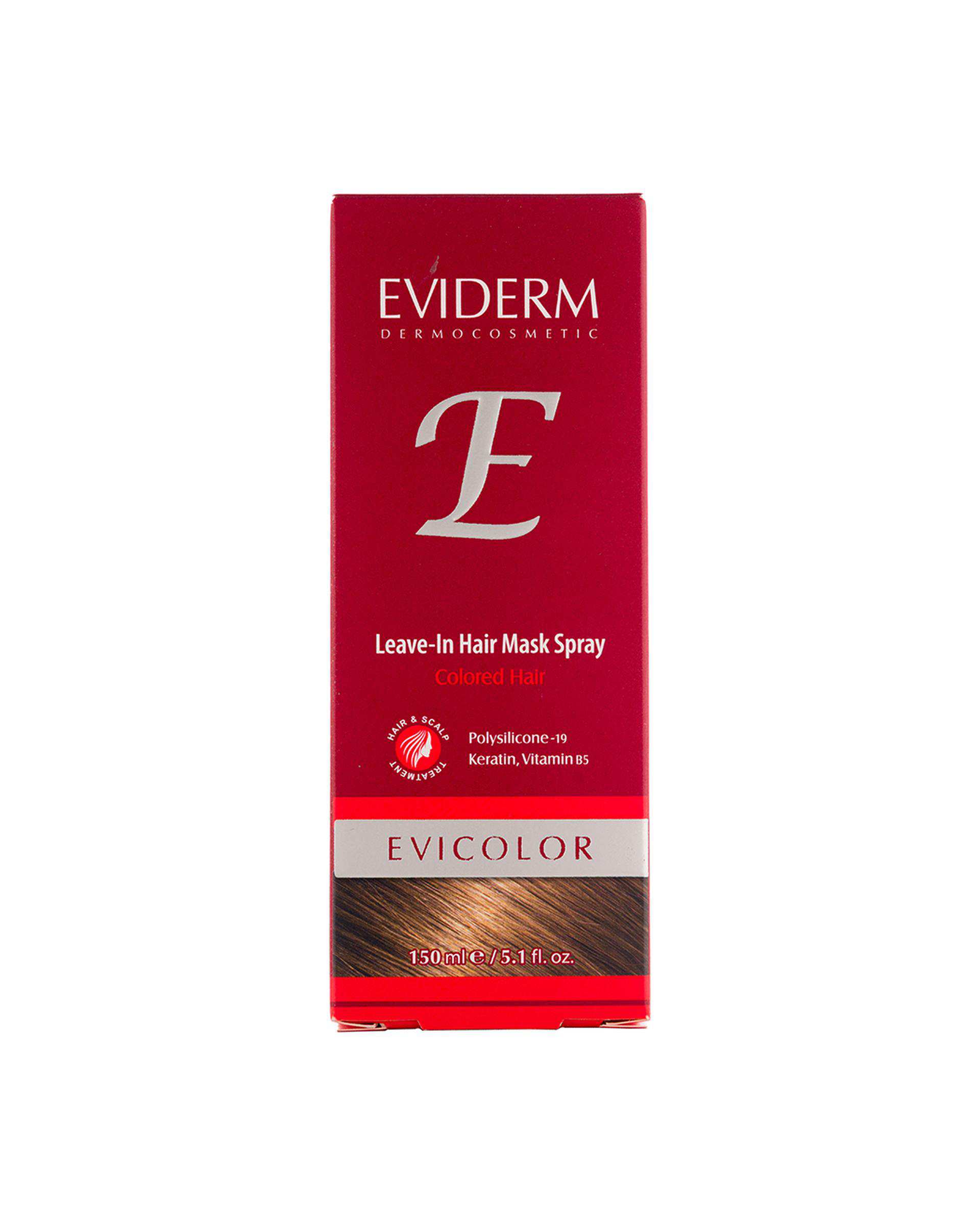 ماسک مو اویدرم Eviderm مناسب موهای رنگ شده حجم 150ml