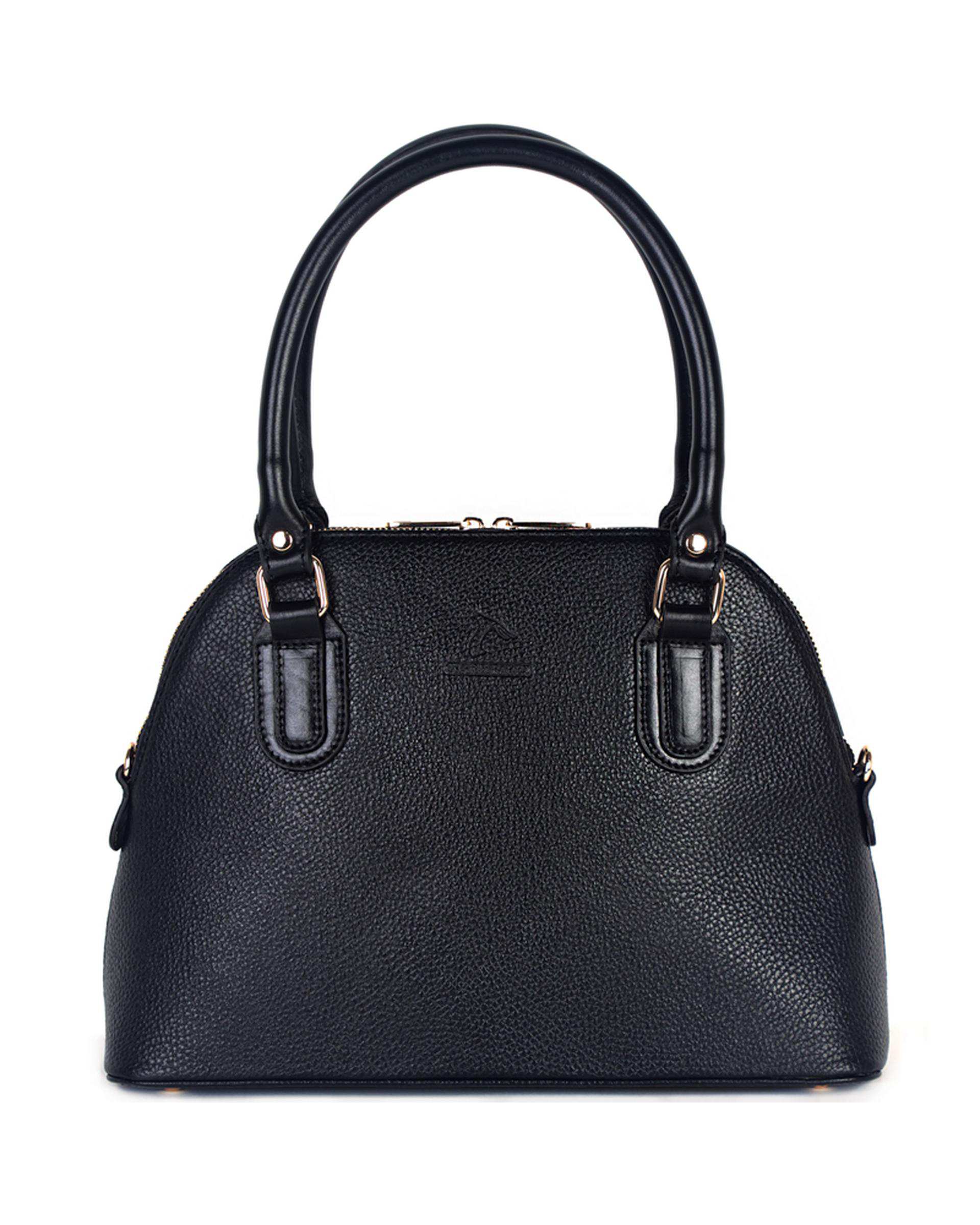 کیف دستی چرم زنانه مشکی چرم بارز Charm Barez مدل DZ69.1