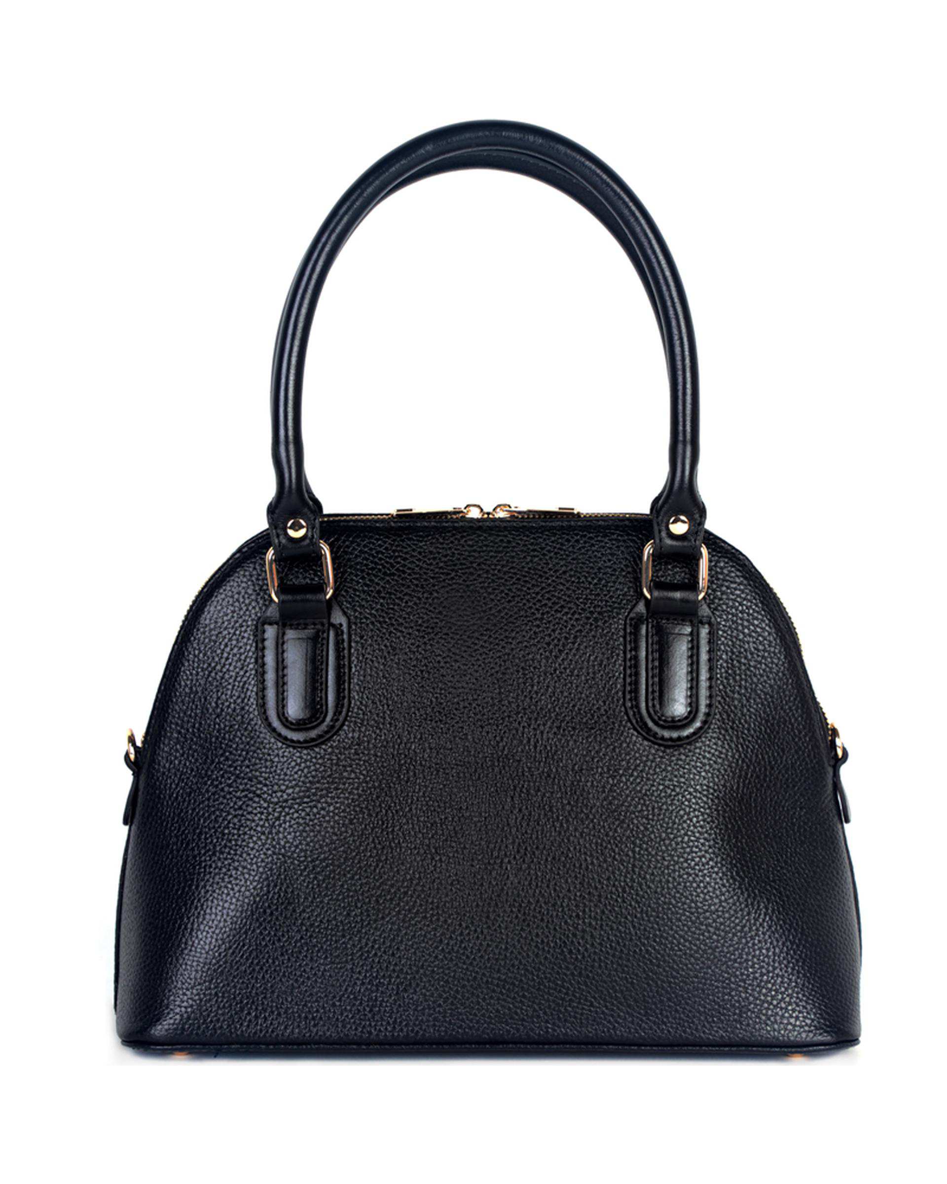 کیف دستی چرم زنانه مشکی چرم بارز Charm Barez مدل DZ69.1