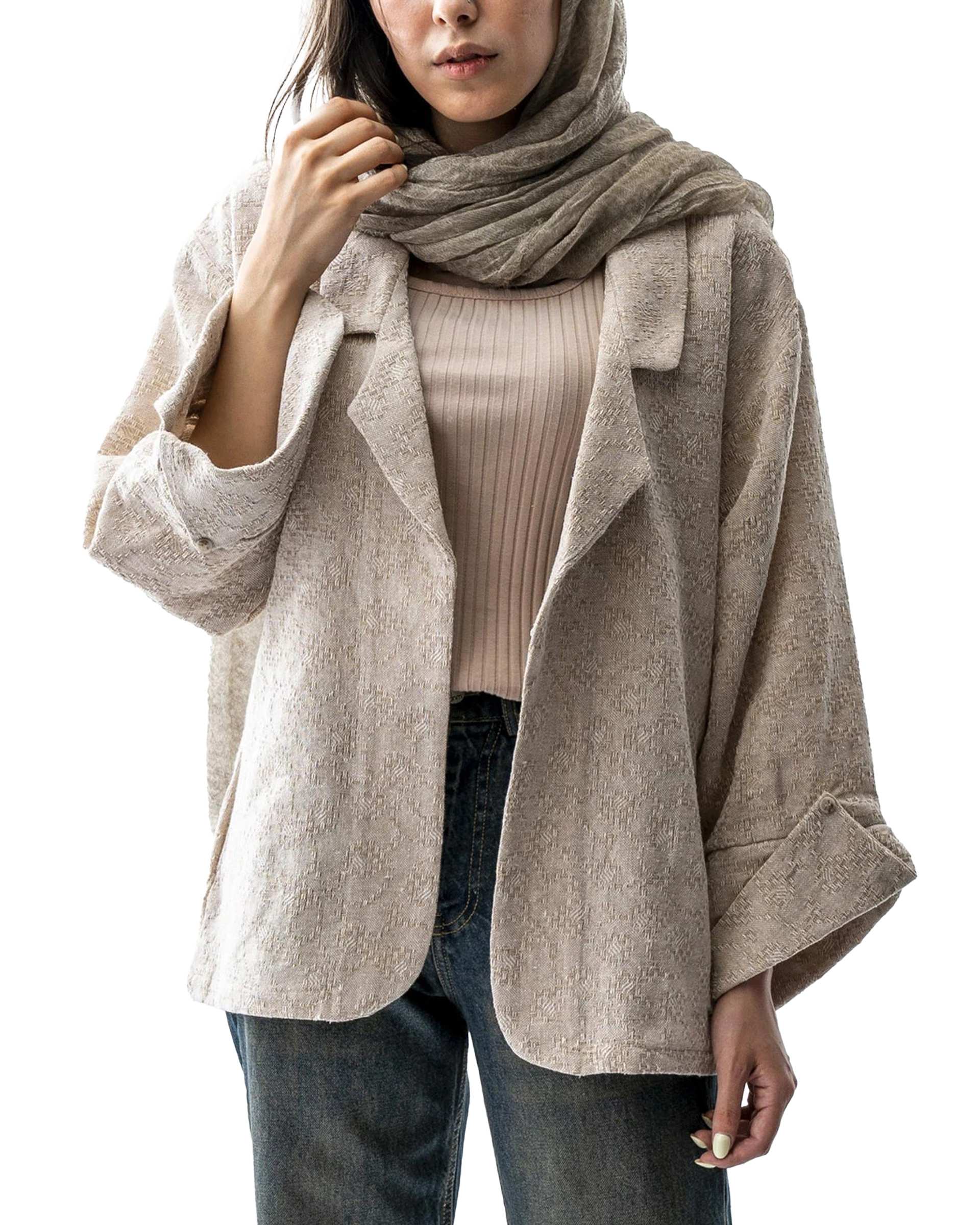 مانتو زنانه کرم آر ان اس RNS کد 11092428