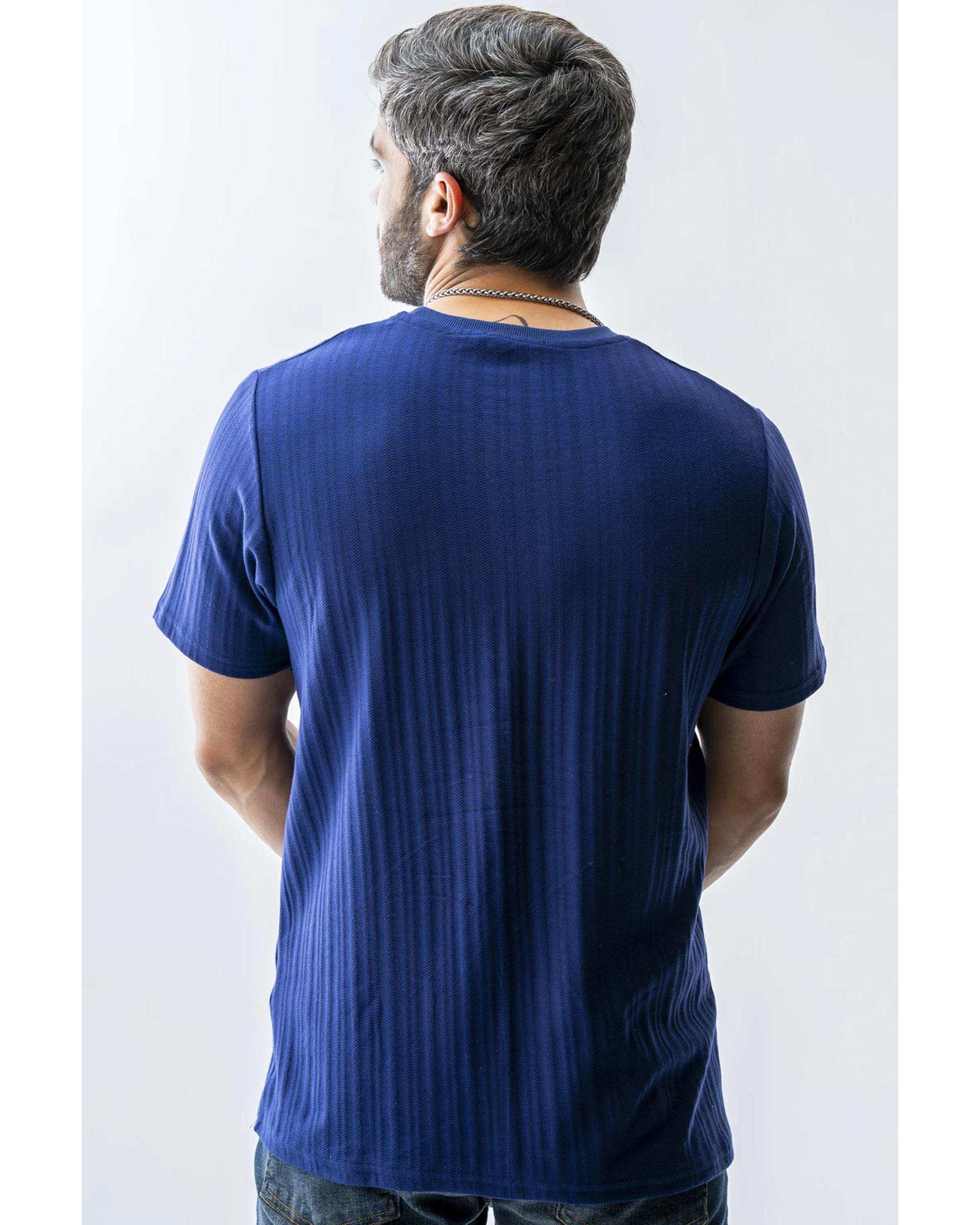 تی شرت مردانه سرمه ای آر ان اس RNS کد 12022465