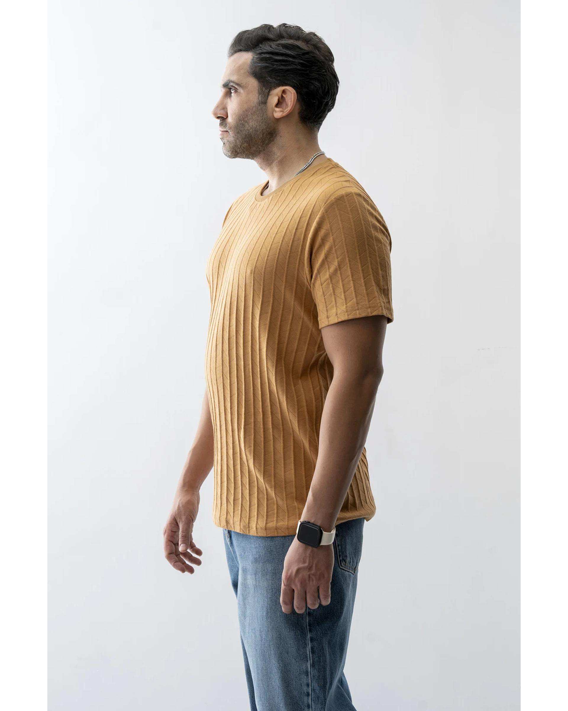 تی شرت مردانه شتری آر ان اس RNS کد 12022498