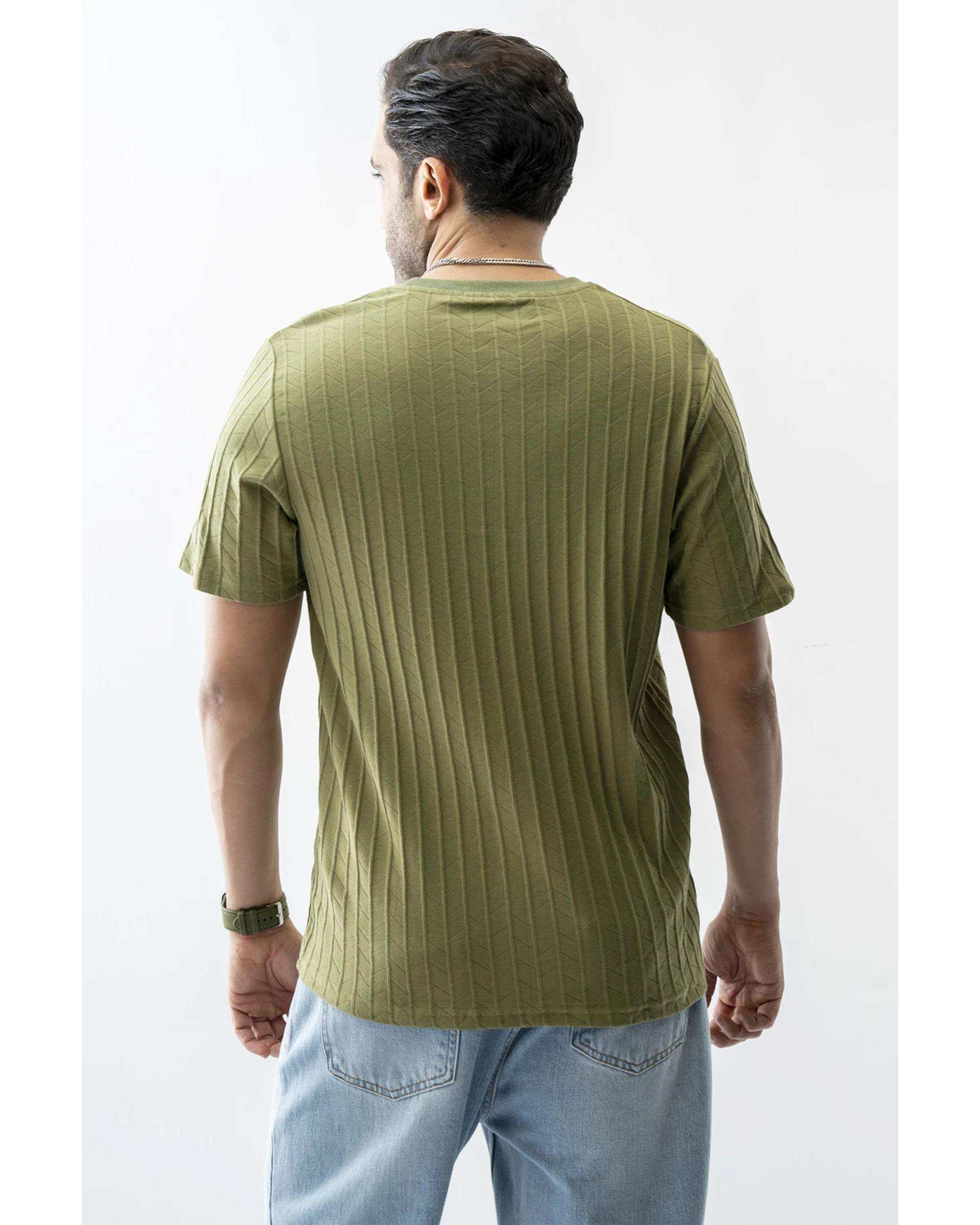 تی شرت مردانه سبز سدری آر ان اس RNS کد 12022498
