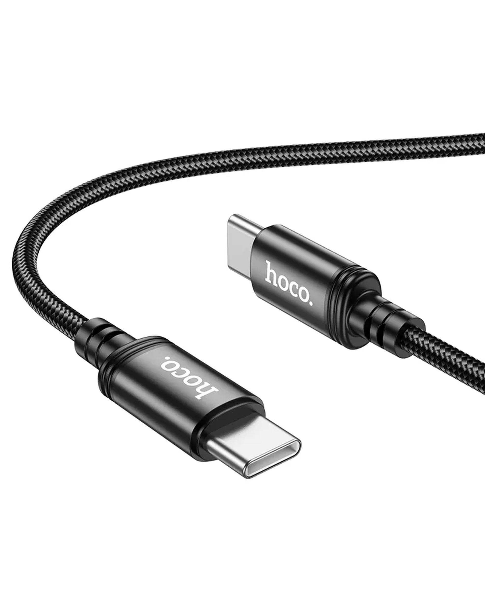 کابل شارژ 60 وات USB-C به USB-C مشکی هوکو hoco مدل X89