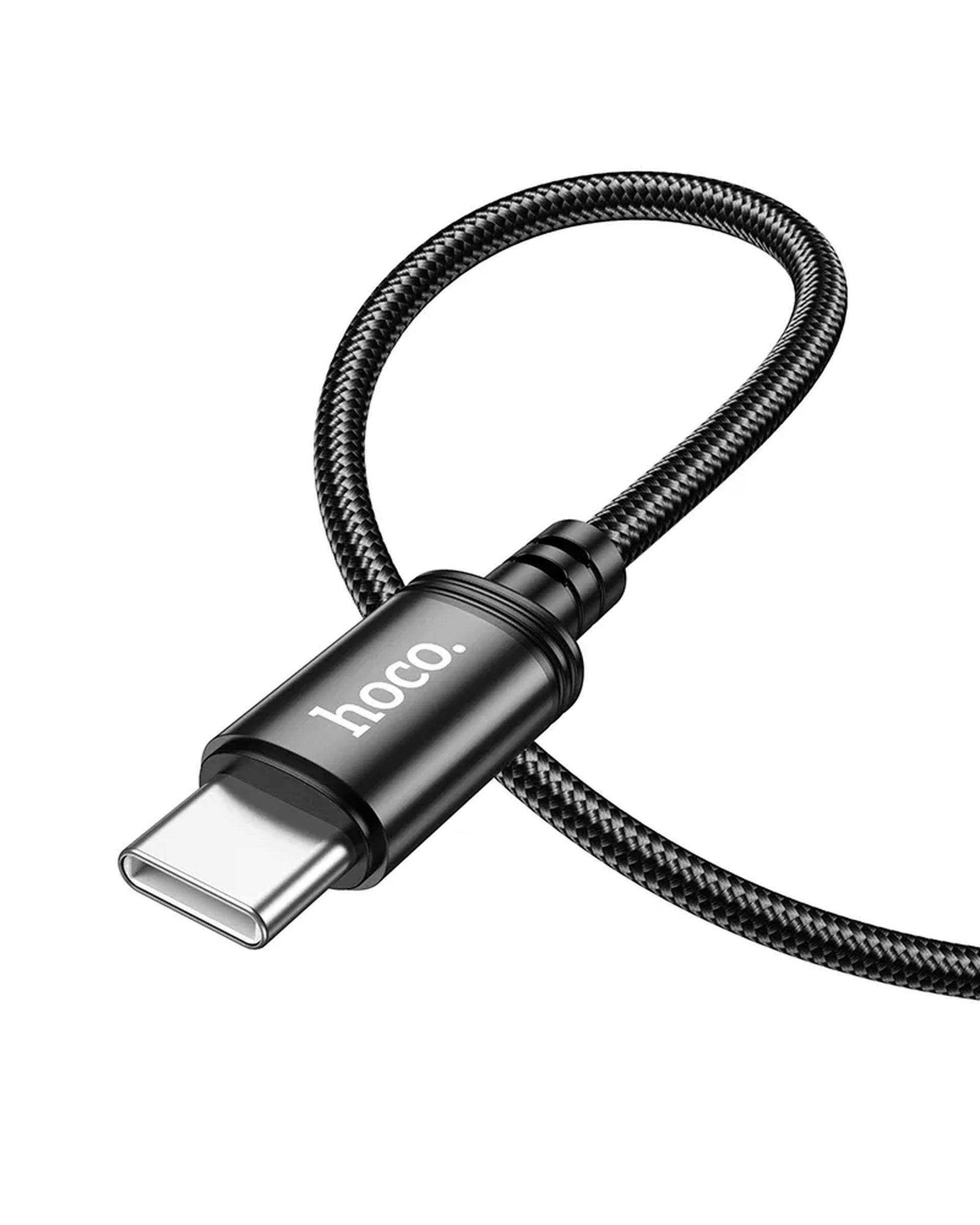 کابل شارژ 60 وات USB-C به USB-C مشکی هوکو hoco مدل X89