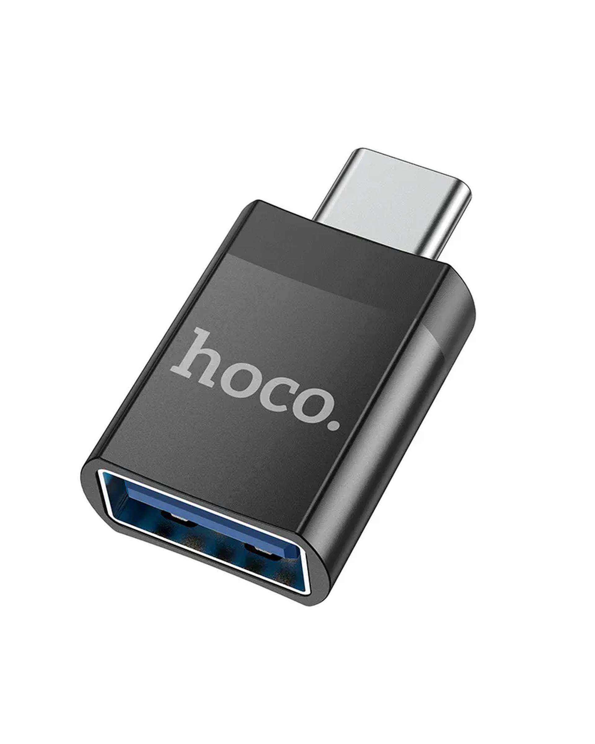 مبدل USB-C TO USB3.0 OTG مشکی هوکو hoco مدل UA17