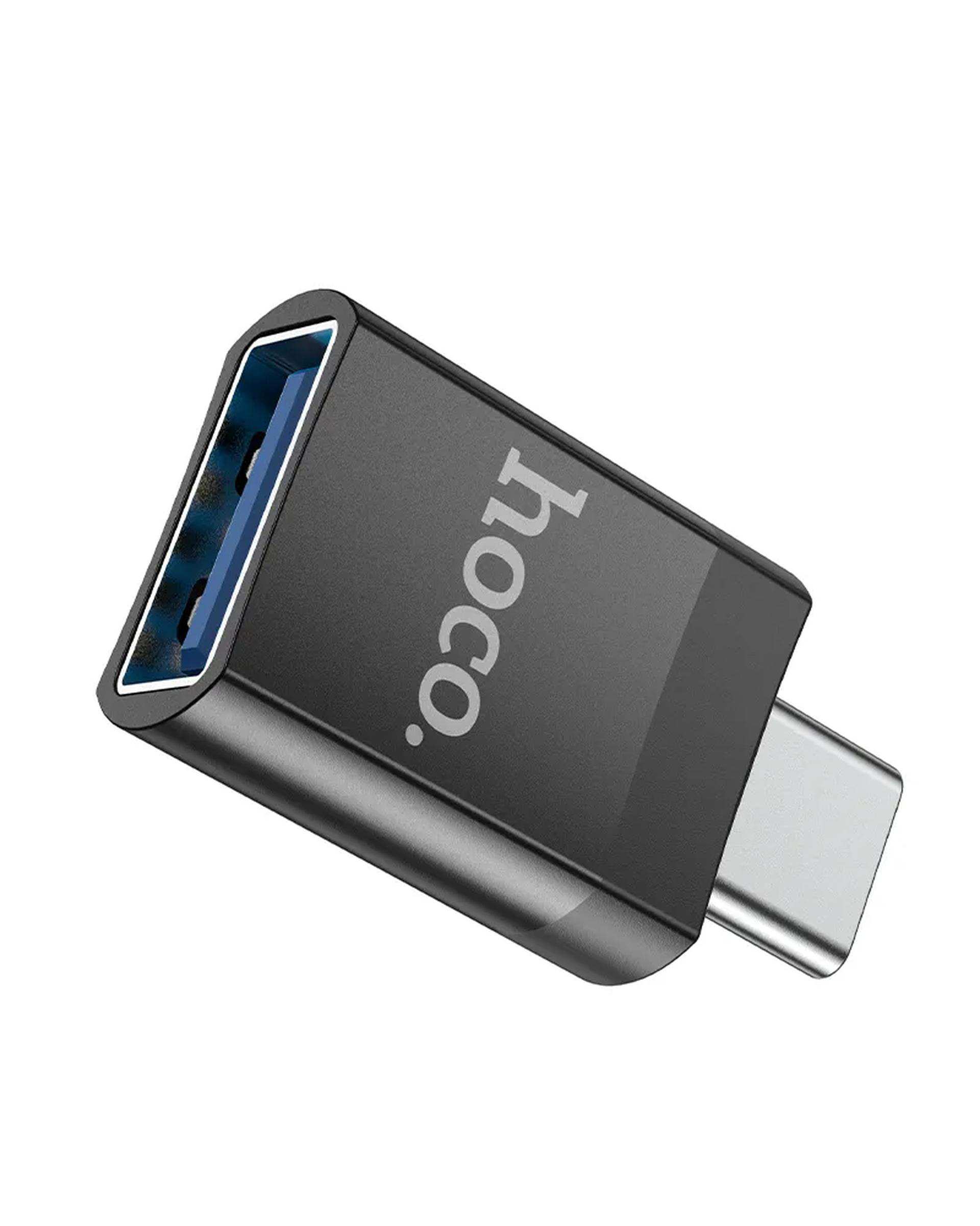 مبدل USB-C TO USB3.0 OTG مشکی هوکو hoco مدل UA17